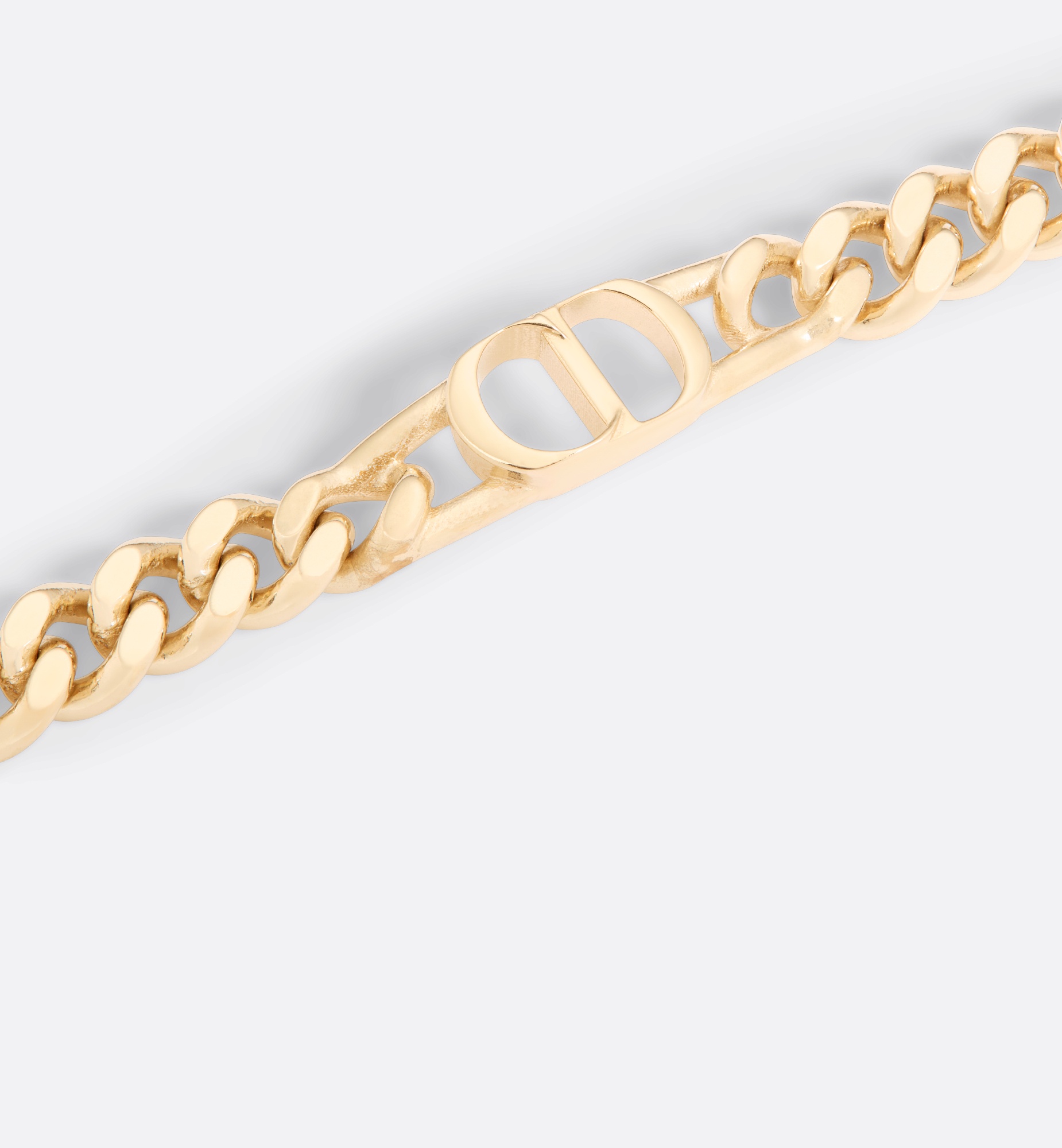 CD Icon Thin Chain Link Bracelet - 2