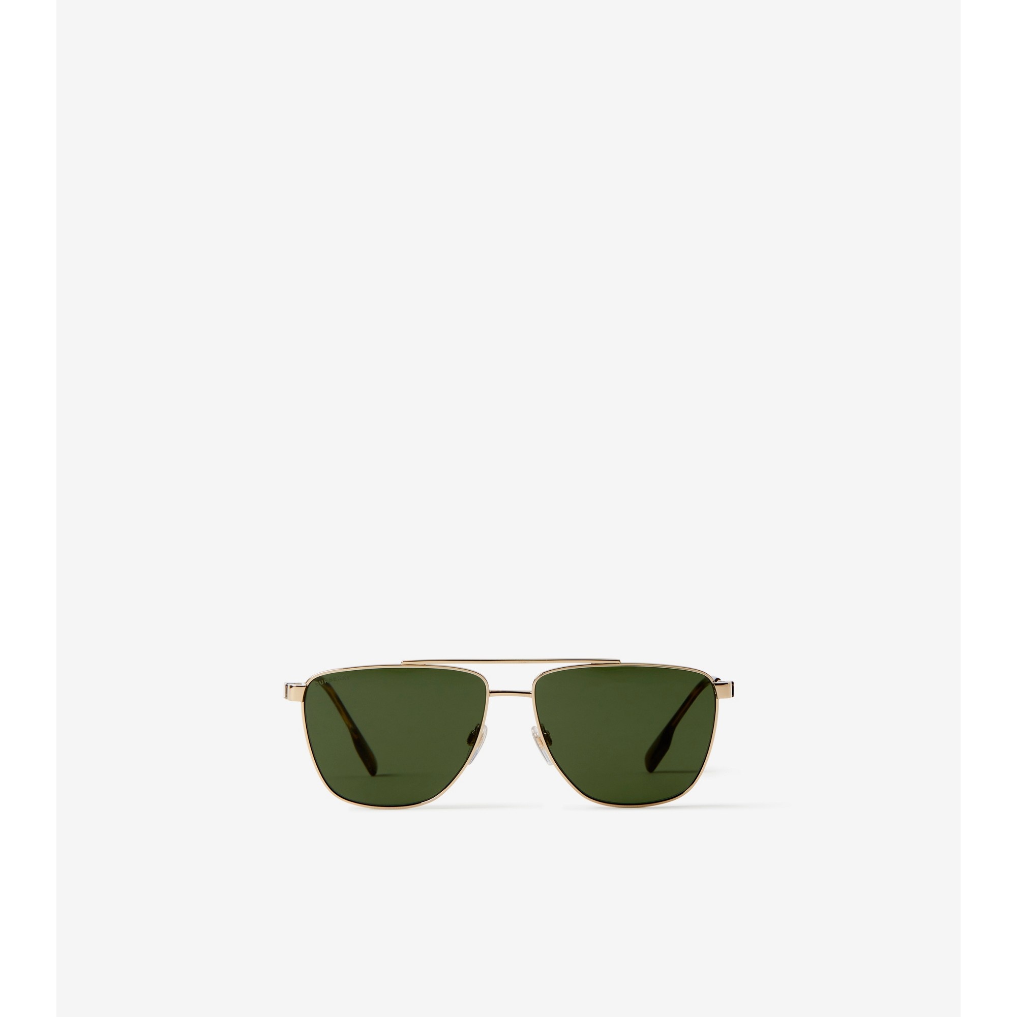 Stripe Detail Pilot Sunglasses - 1