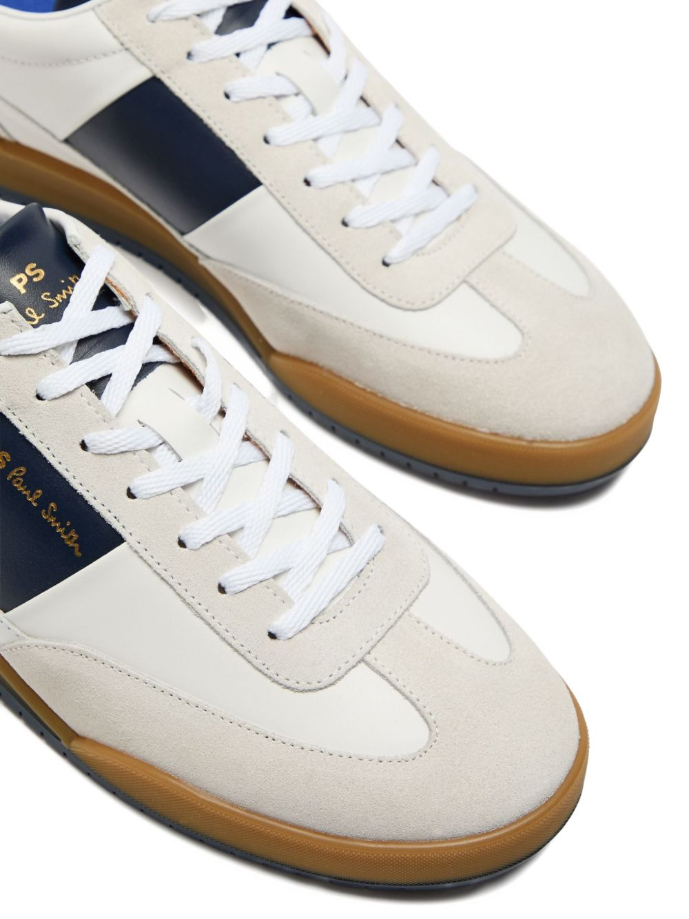 Paul Smith Men Dover White Navy Side Panel Sneaker - 3