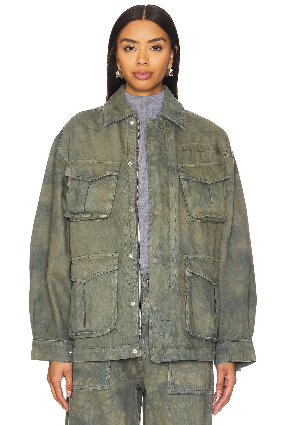 Kaia Oversized Drawstring Jacket - 1
