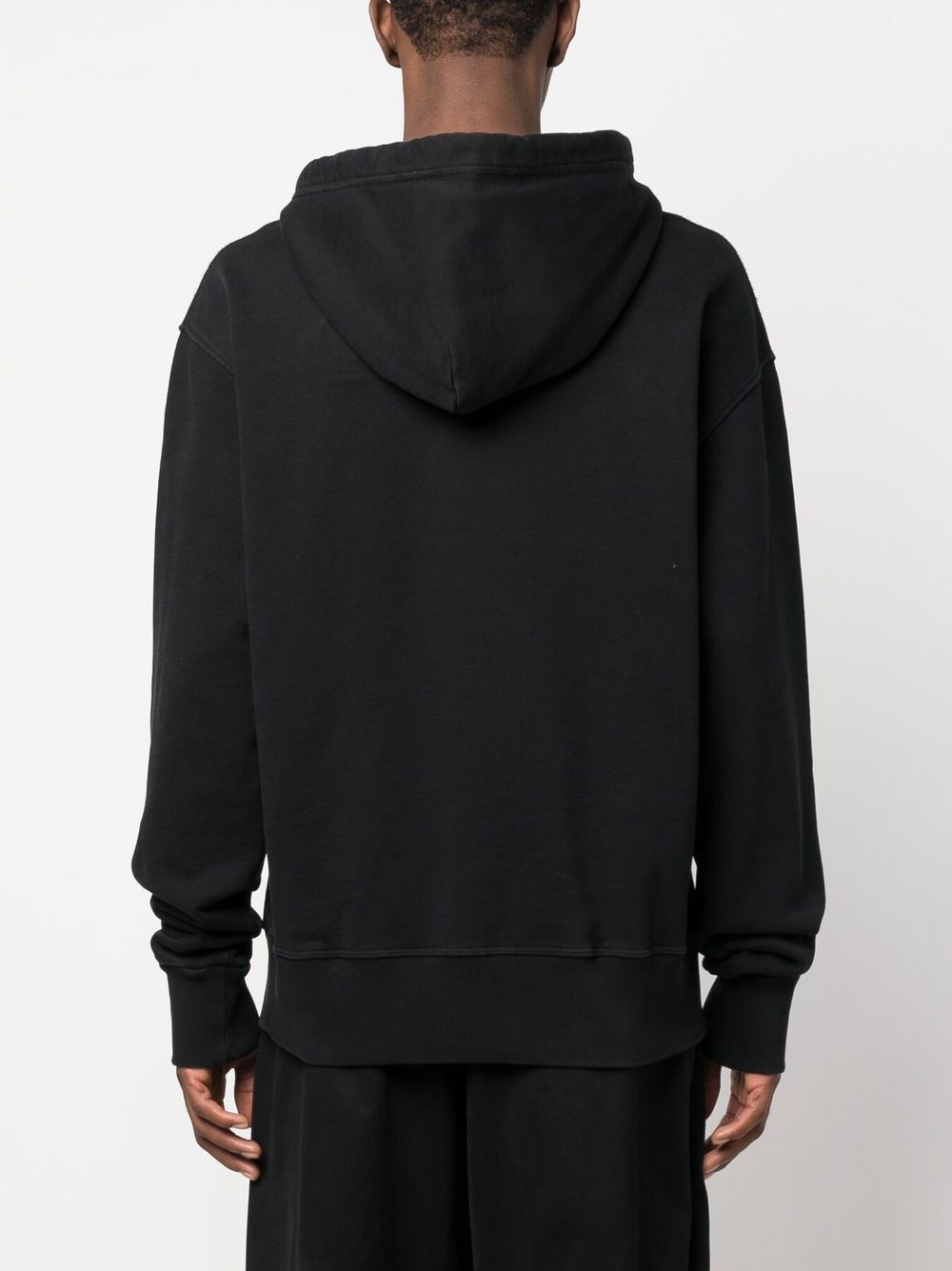 patch design cotton hoodie - 4
