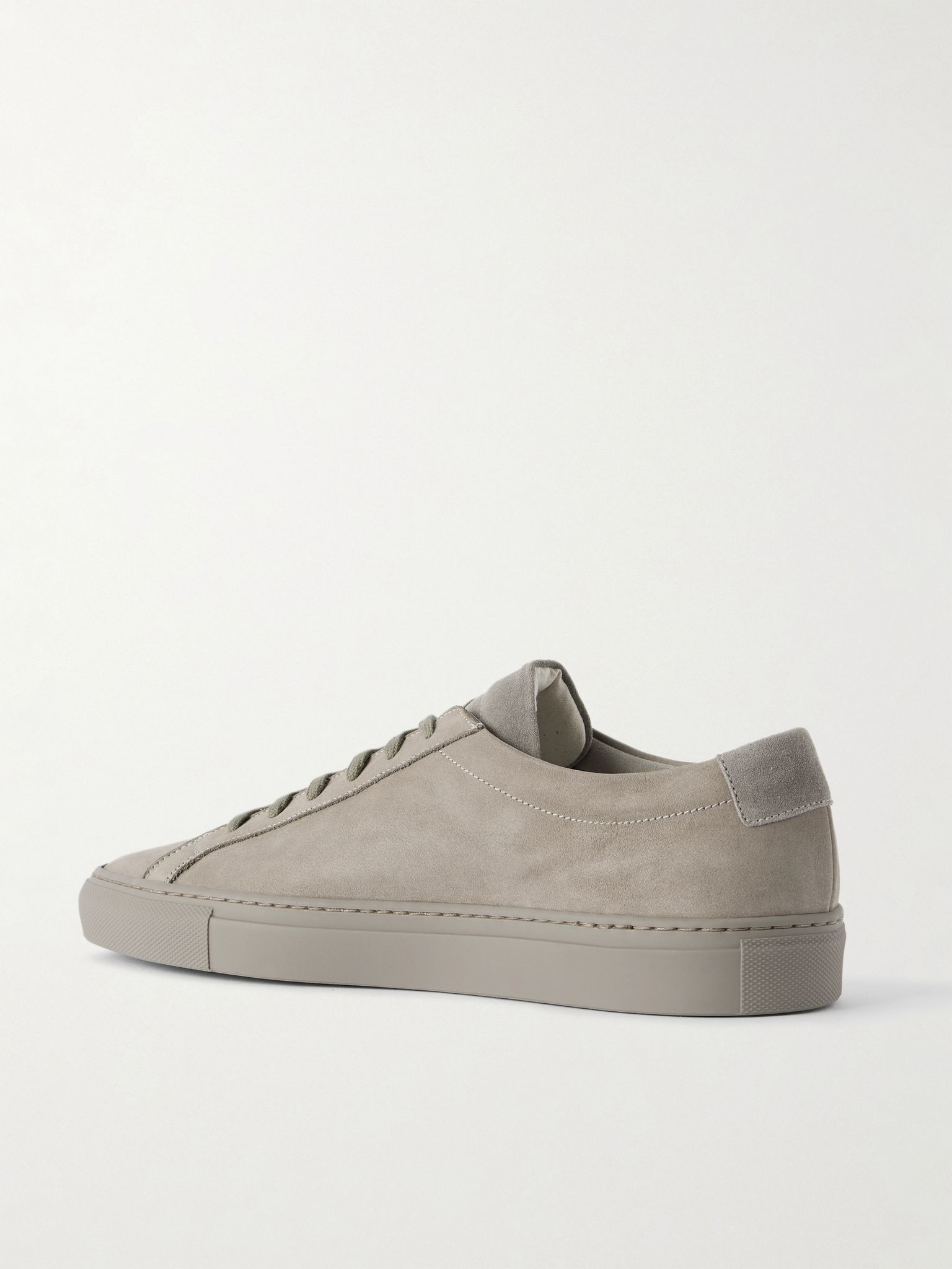 Original Achilles Suede-Trimmed Nubuck Sneakers Beige - 4