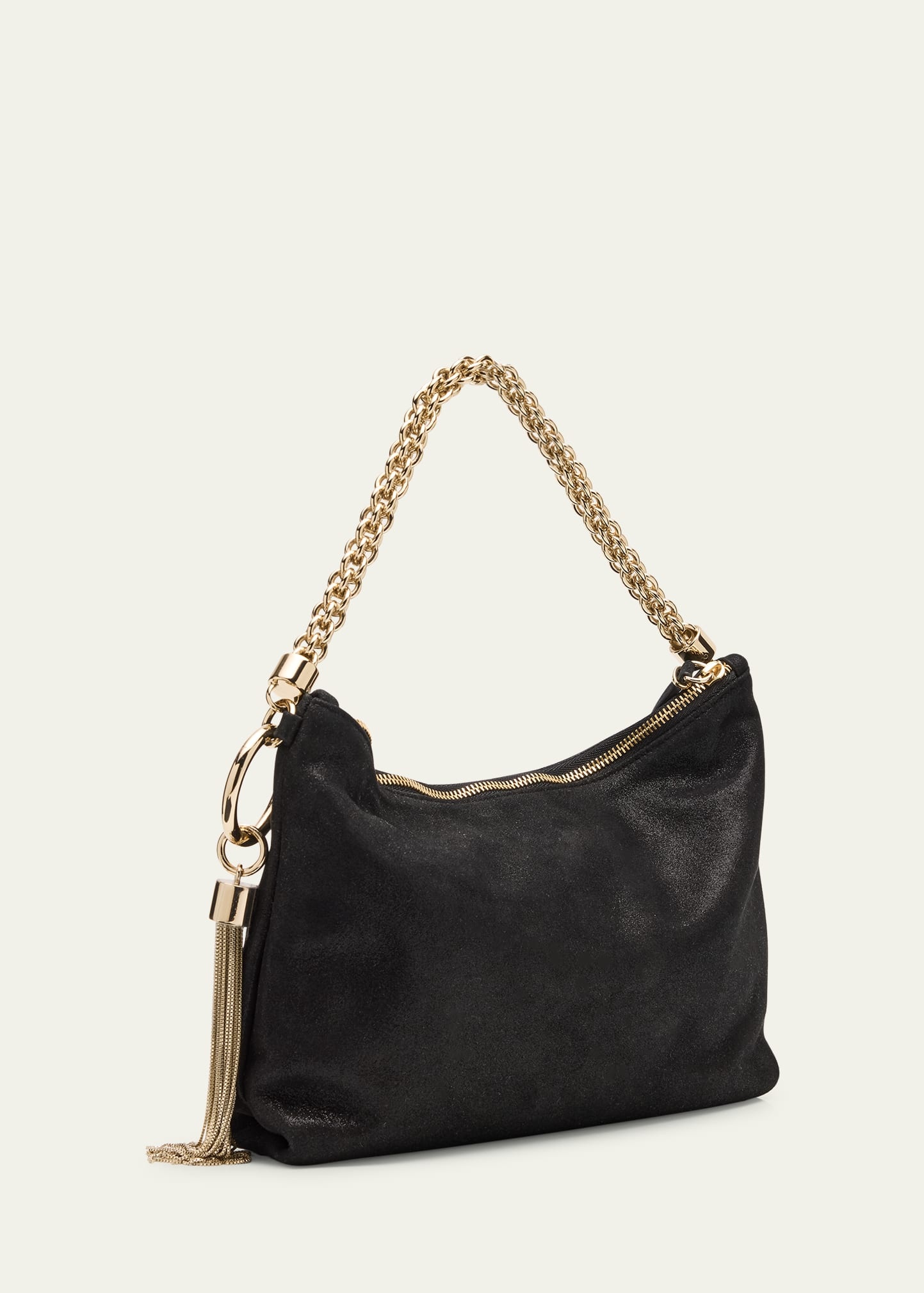 Callie Shimmer Suede Shoulder Bag - 3