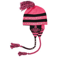 帽子 PALACE VIVIENNE WESTWOOD ORB BEANIE Palace x Vivienne Westwood Orb Knit Earflap Beanie Black/White
