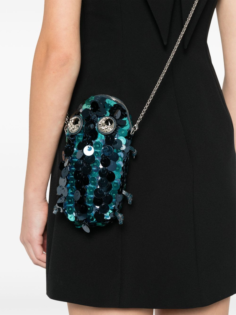 Anya Hindmarch sequin embellished clutch bag outlook