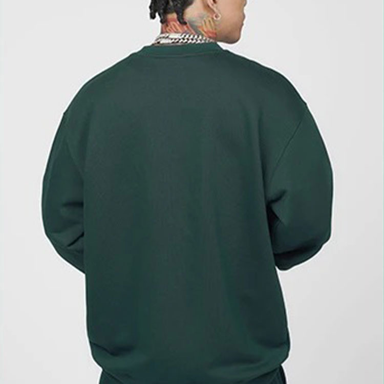 Li-Ning BADFIVE Sports Basketball Series Printing Loose Round Neck Pullover 'Dark Green' AWDRH65-1 - 5