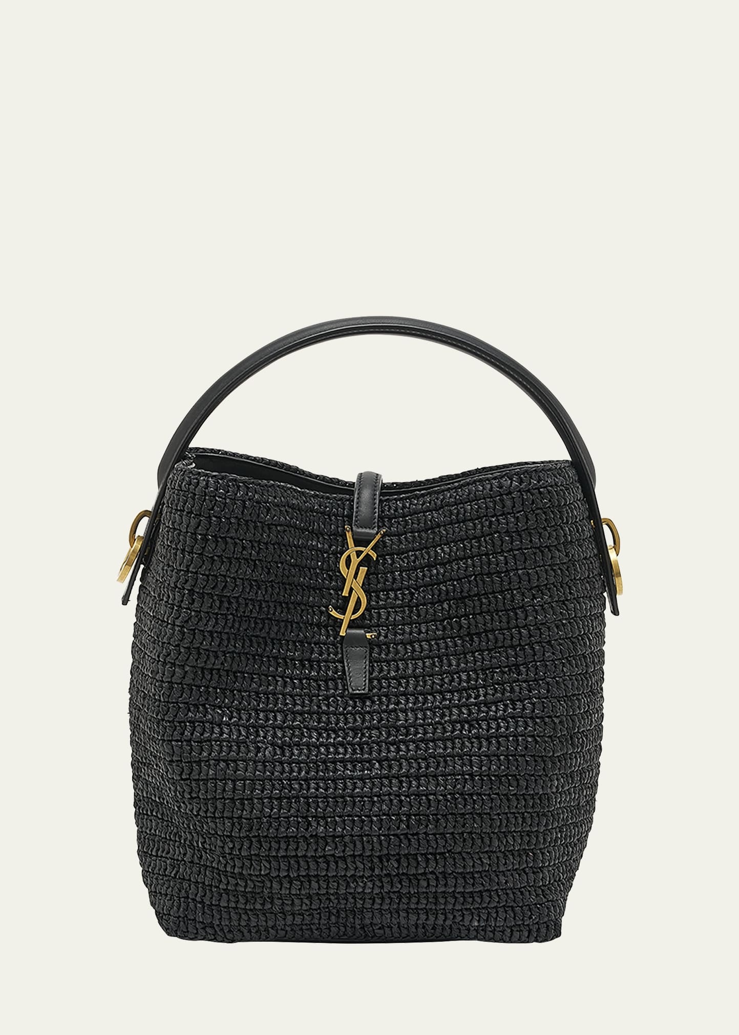 Le 37 Raffia Bucket Bag - 1