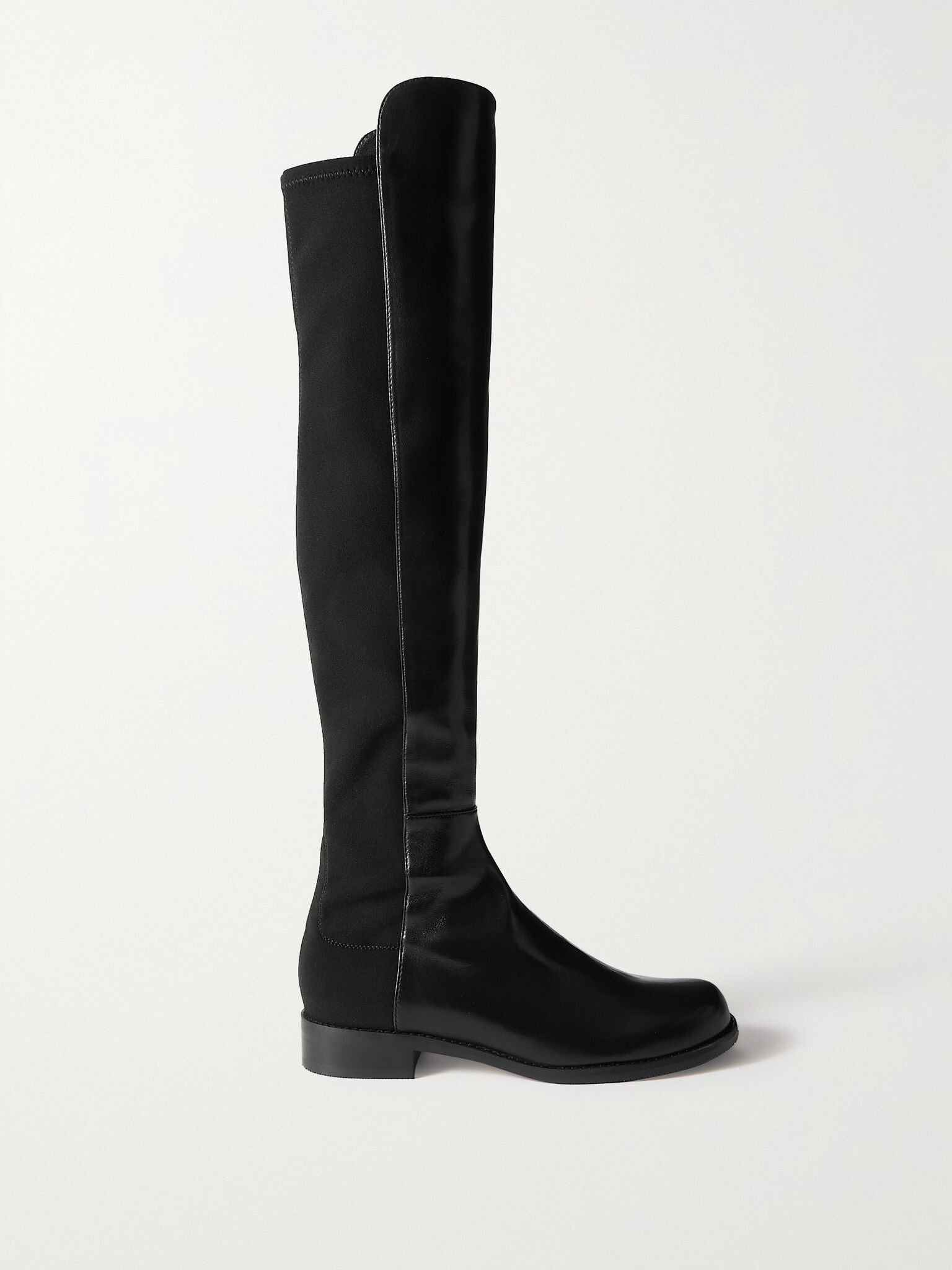 5050 Lift leather and stretch over-the-knee boots Black - 1