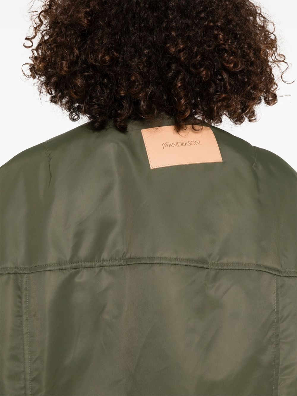curved-hem bomber jacket - 5