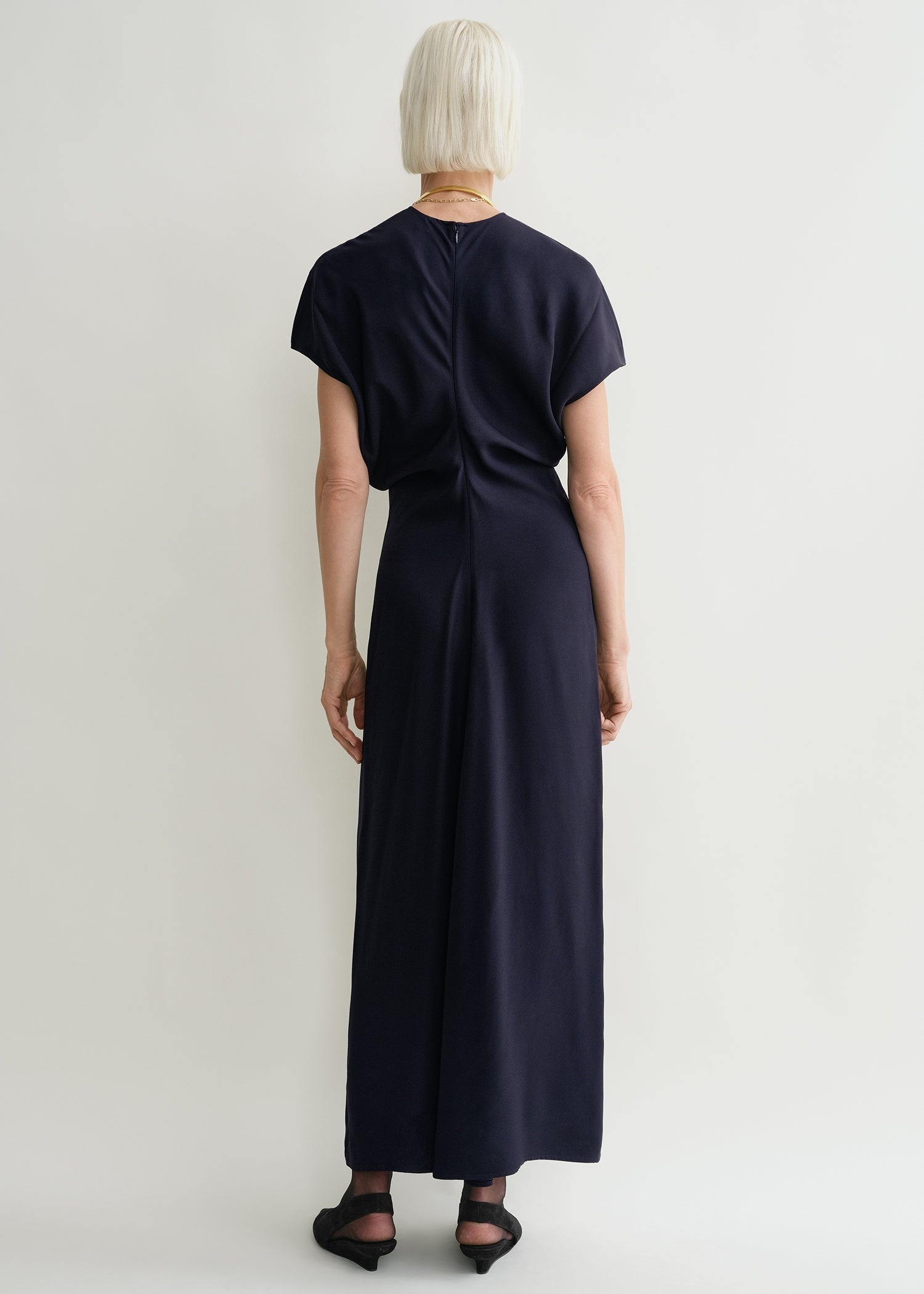 Slouch waist dress navy - 4