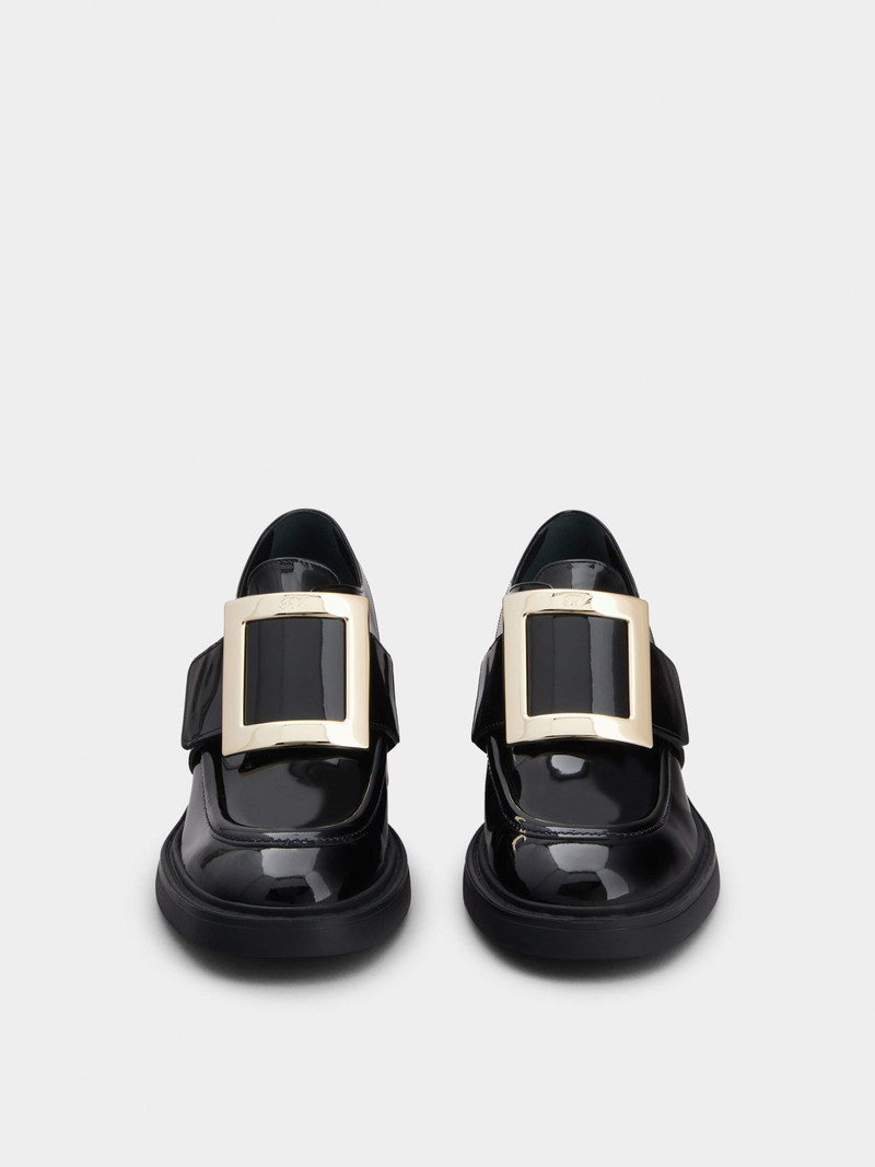 Viv' Rangers Metal Buckle Loafers in Patent Leather 8