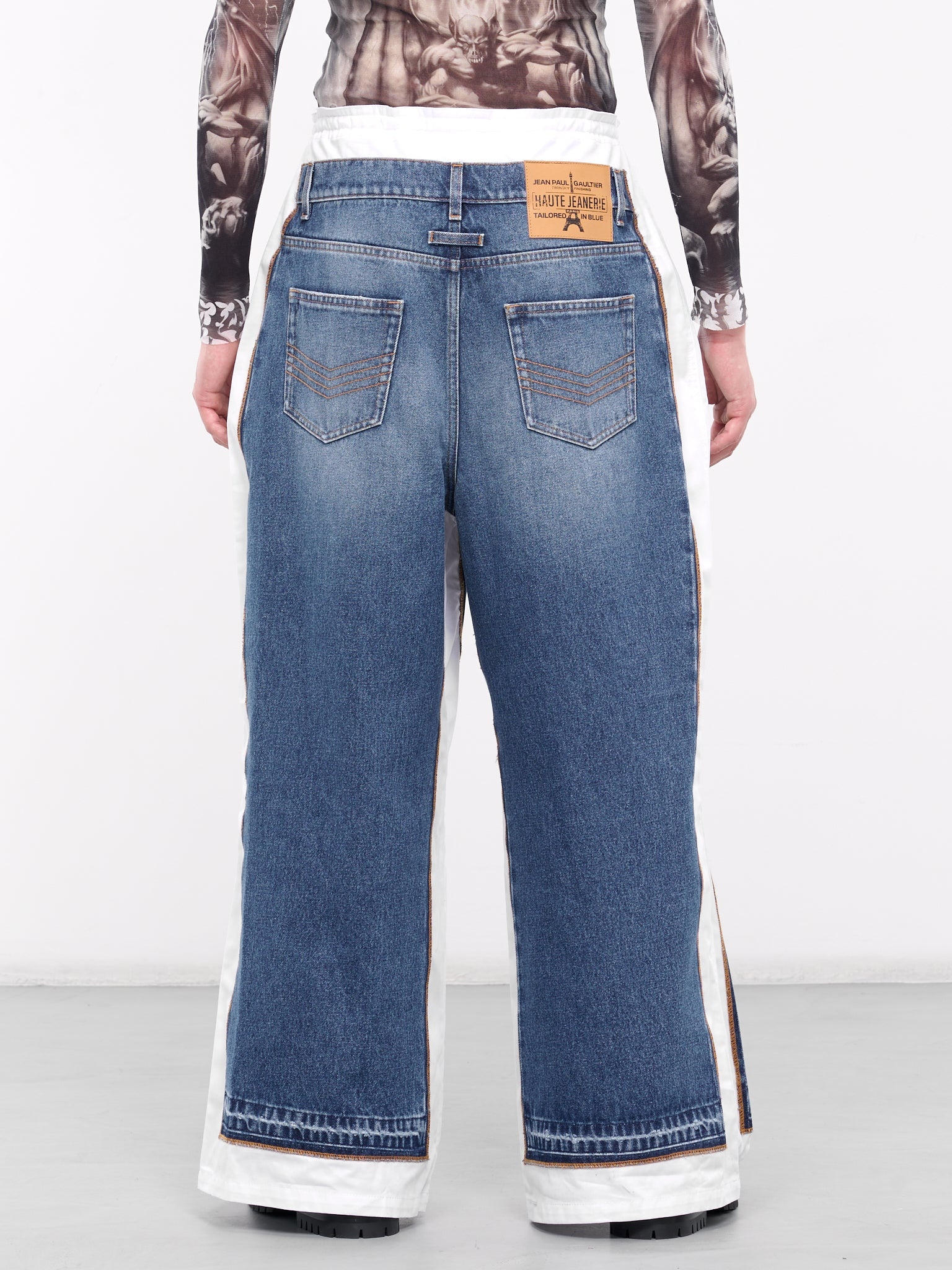 Denim Jean Detailed Pants - 3