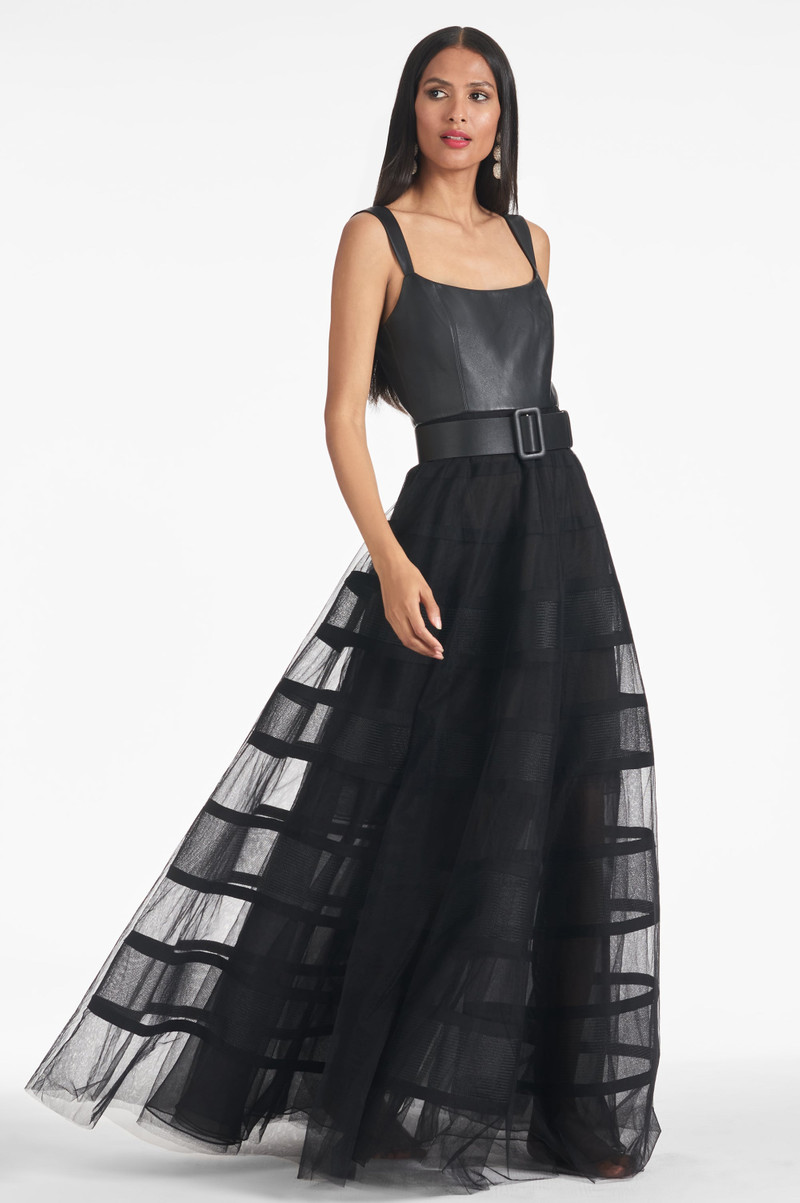 SACHIN & BABI Veruca Gown - Black outlook