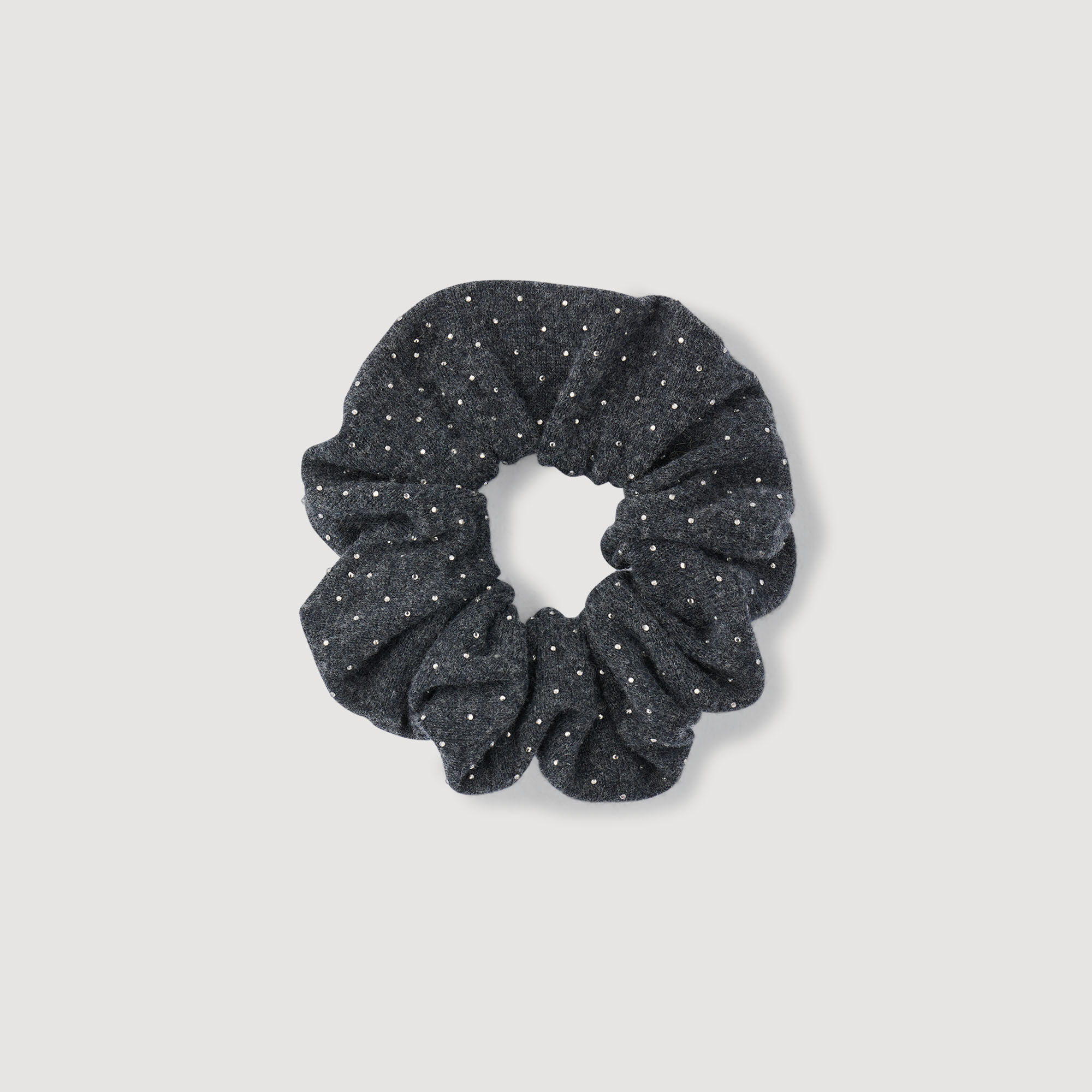 RHINESTONE KNIT SCRUNCHIE - 1