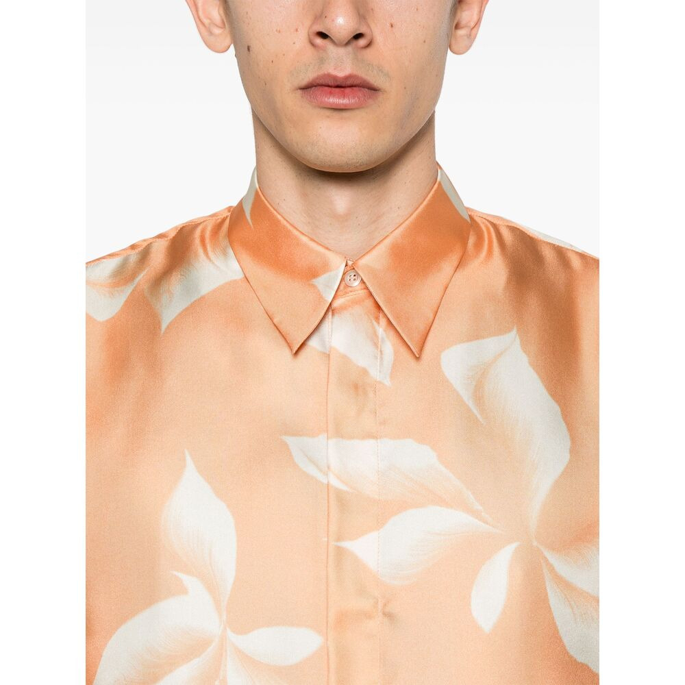 Dries Van Noten Orange Shirts Men - 2