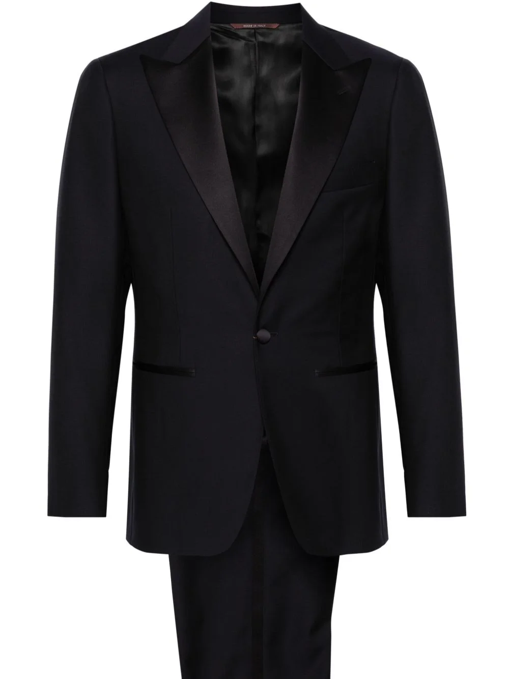 single-breasted wool suit - 1