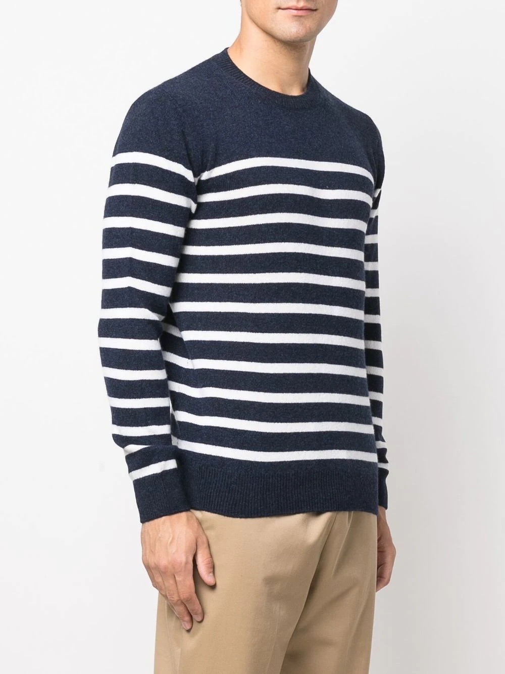 Travis striped crew neck jumper - 3