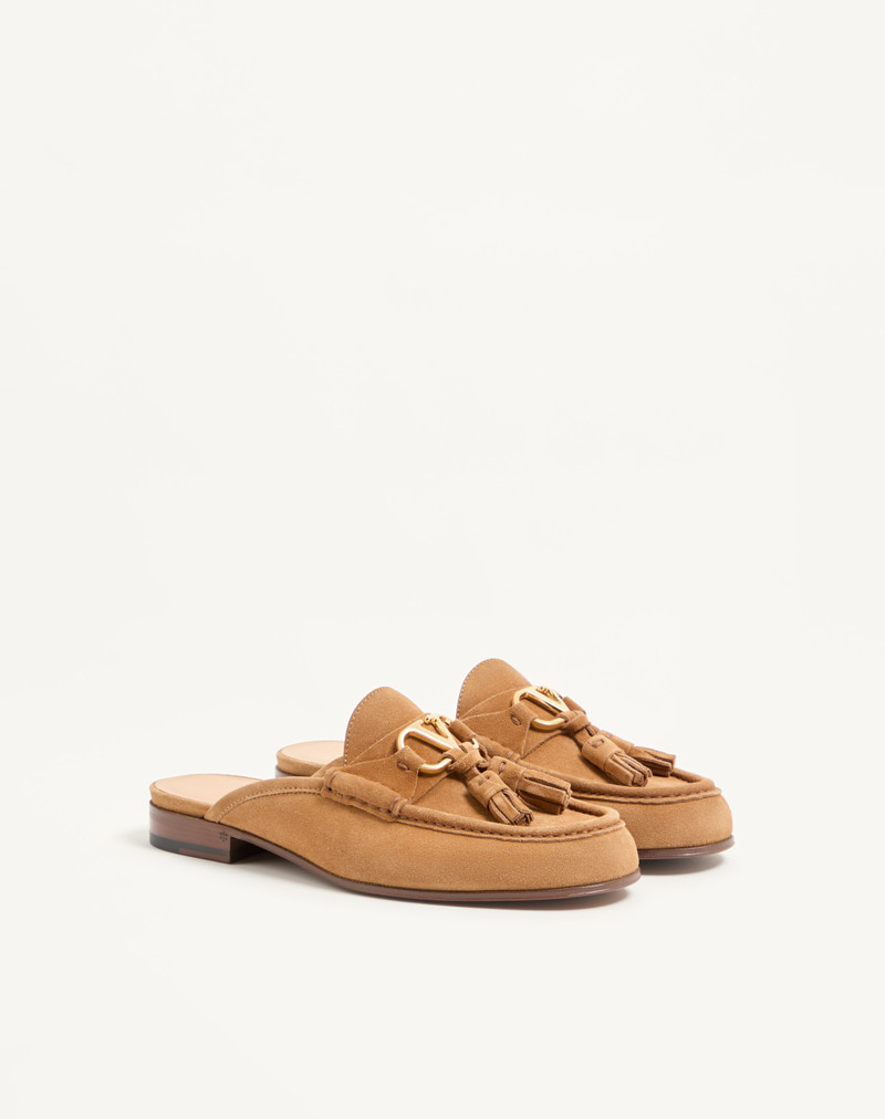 VLOGO SIGNATURE SLIP-ON LOAFER IN SPLIT-GRAIN LEATHER 20MM 2