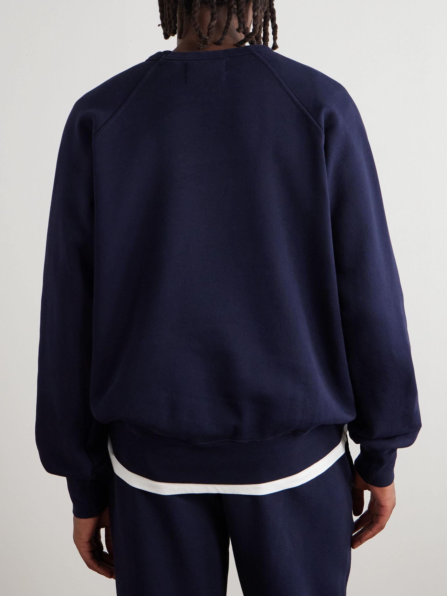 Cotton-Jersey Sweatshirt Navy - 3