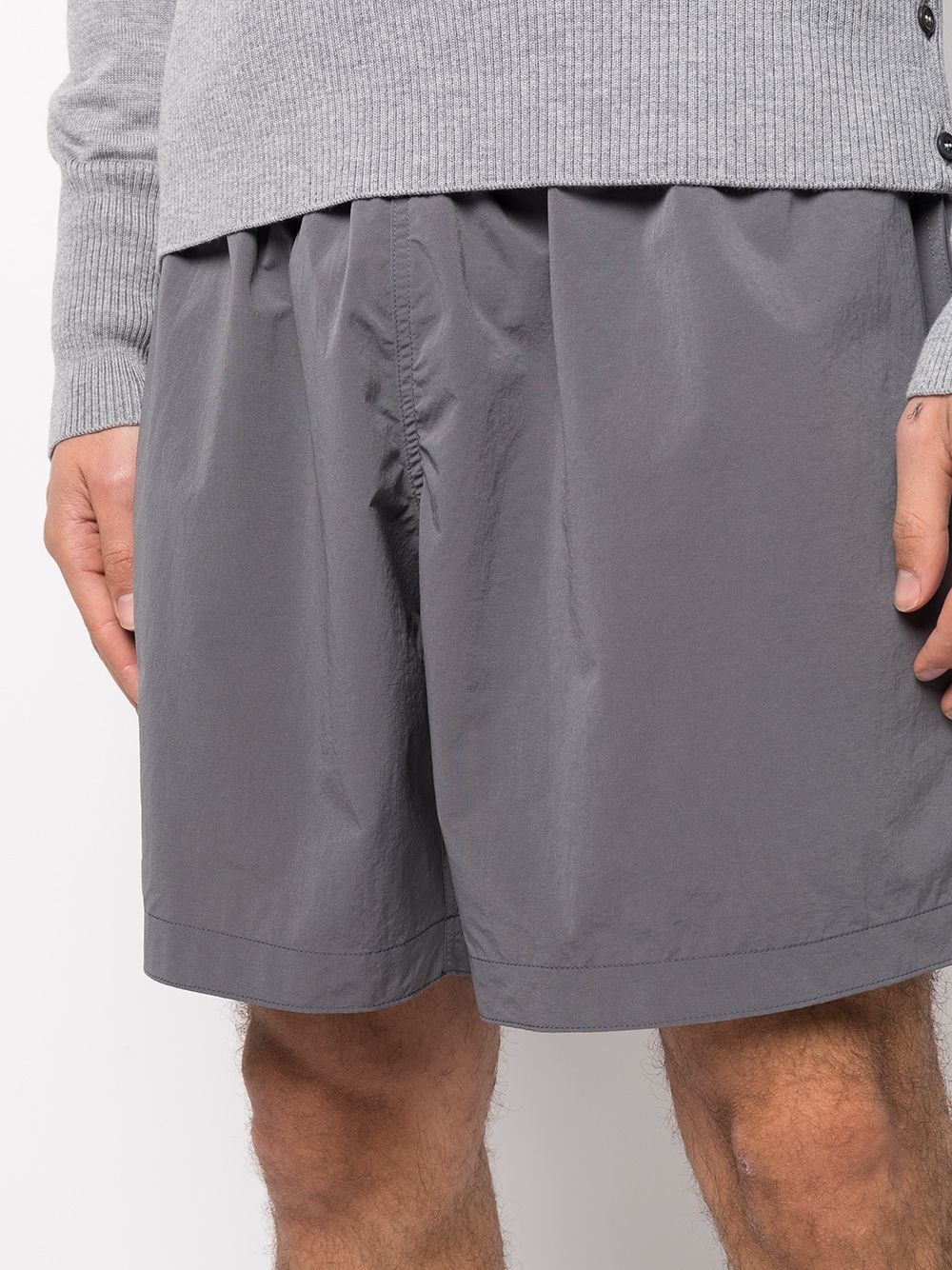 elasticated waistband track shorts - 5