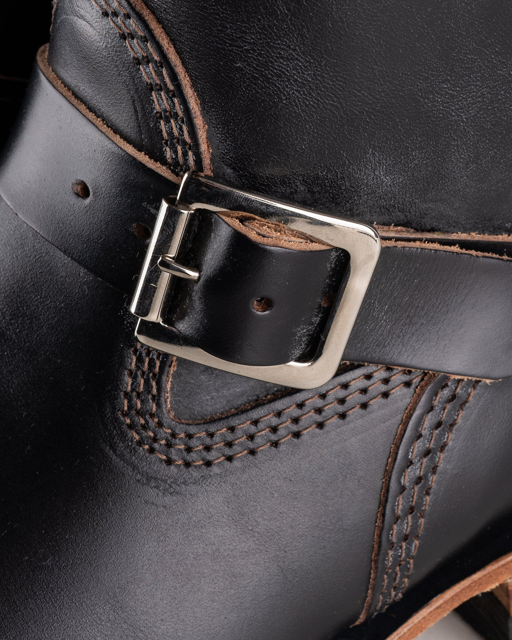 WESCO-MRLOU-BLKH Wesco® - 10" Horween Horsehide  Engineer Boot - Black. The "Mister Lou" - 8