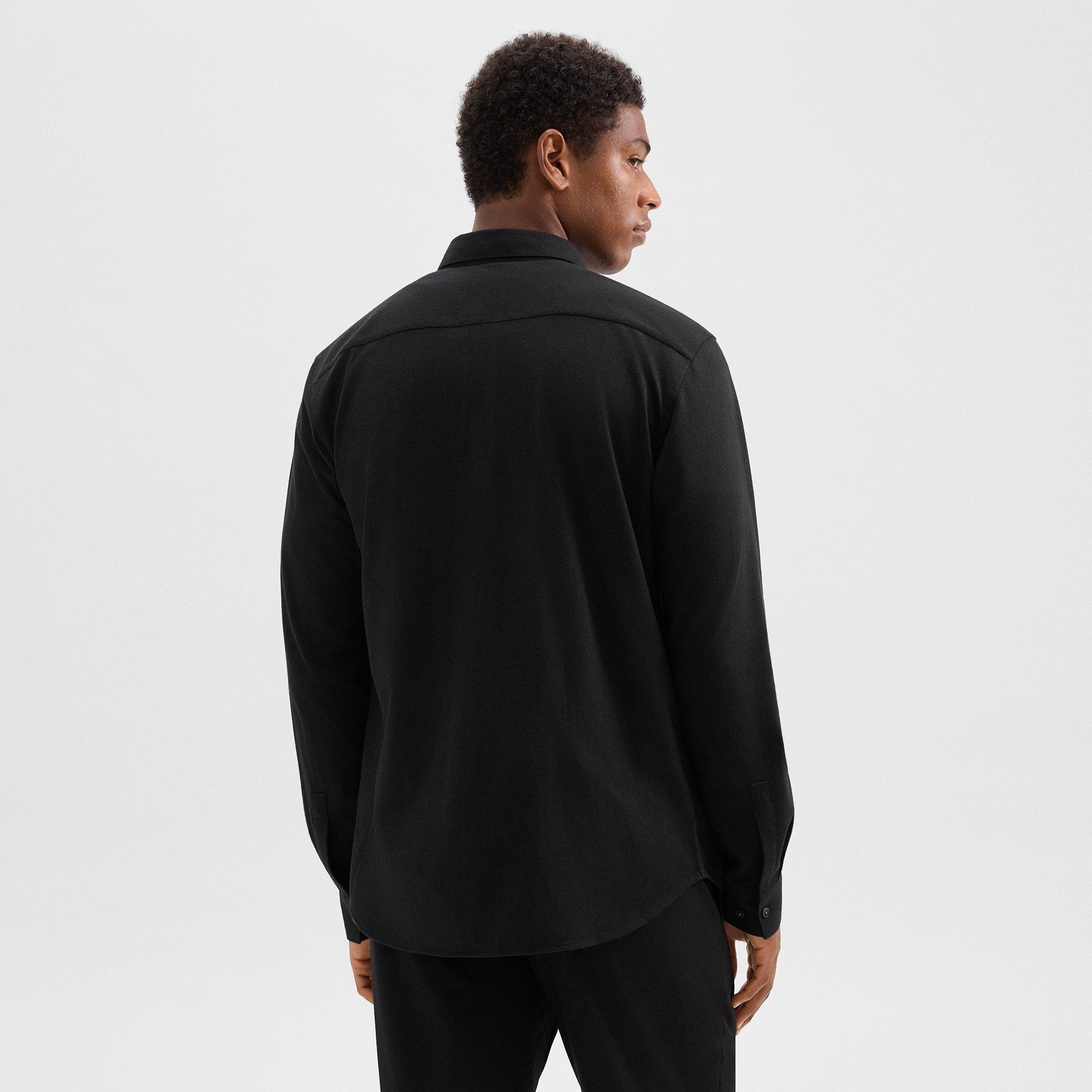 Irving Pocket Shirt in Brushed Structure Knit - 4
