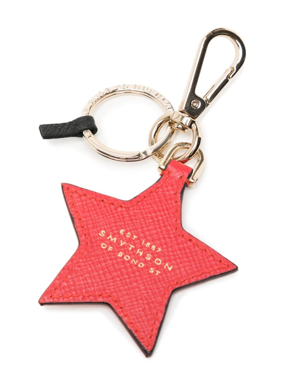star-pendant leather keyrings - 2