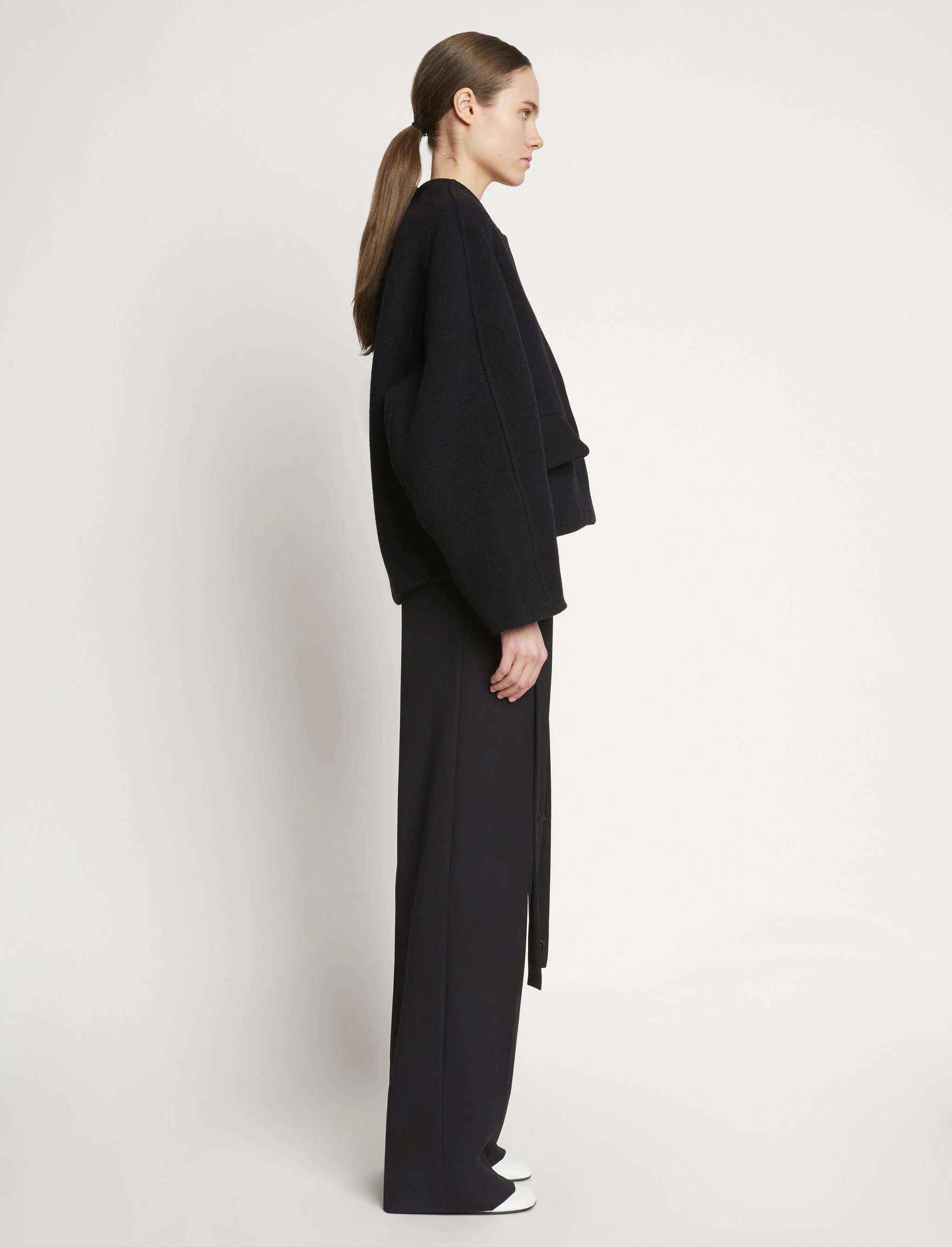 Double Face Wool Melton Jacket - 4