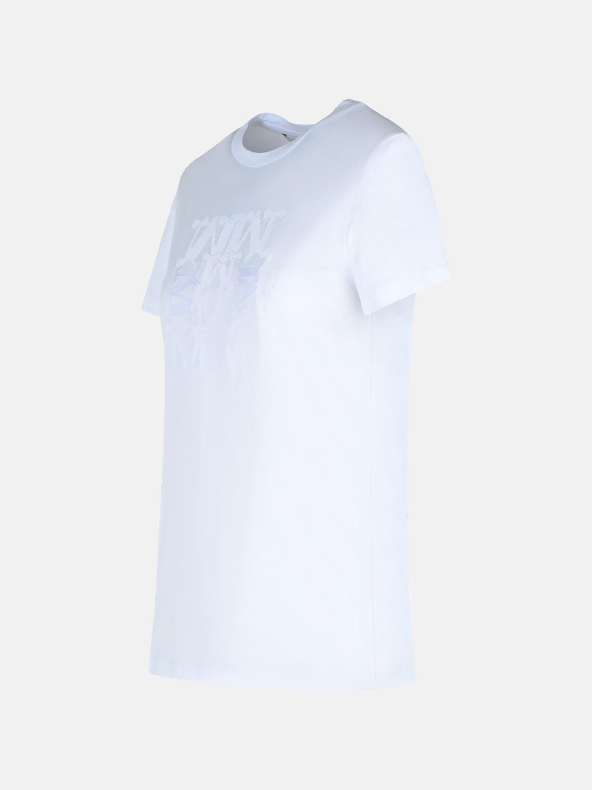 'GIOVANE' WHITE COTTON T-SHIRT - 2