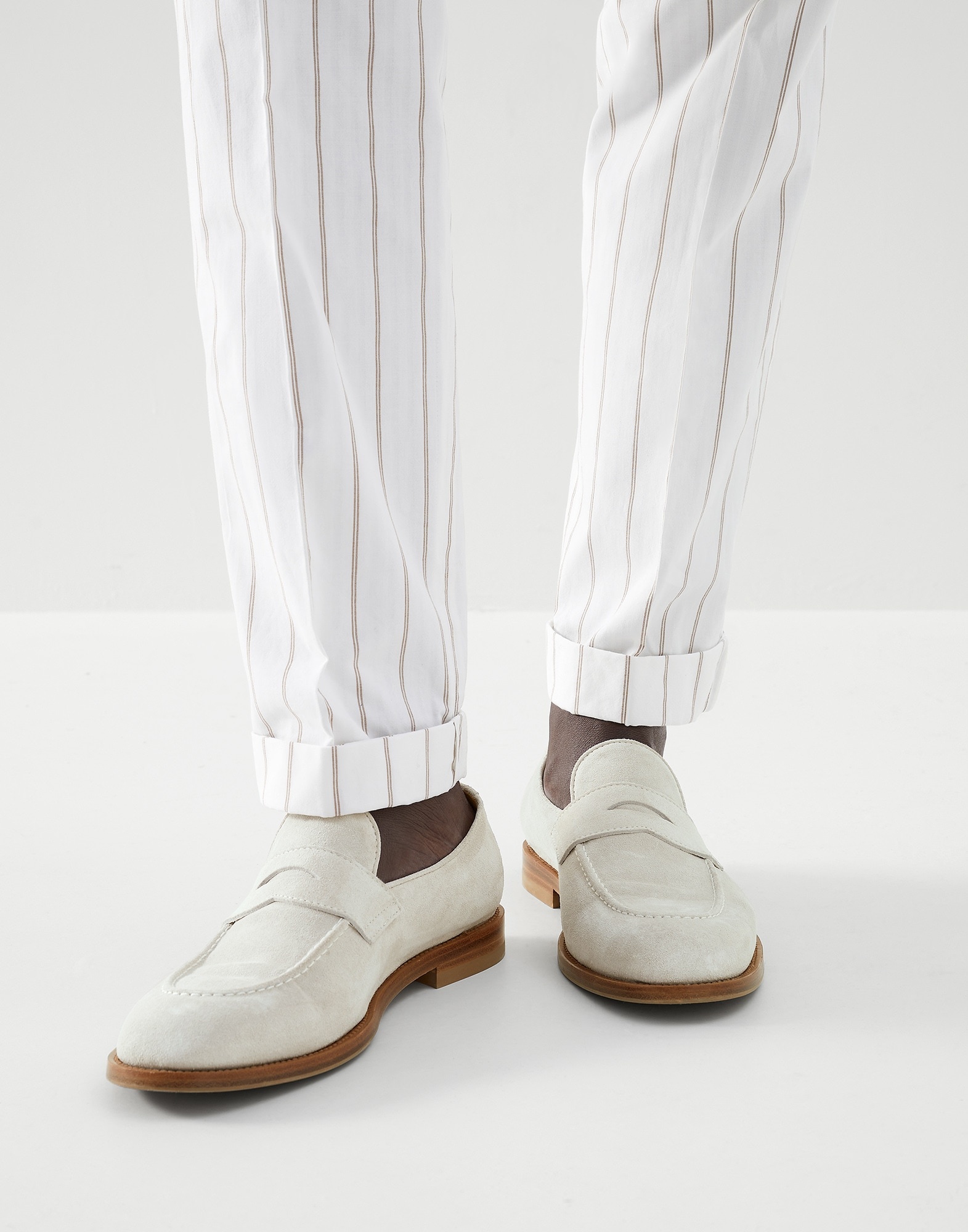 Suede penny loafers - 5