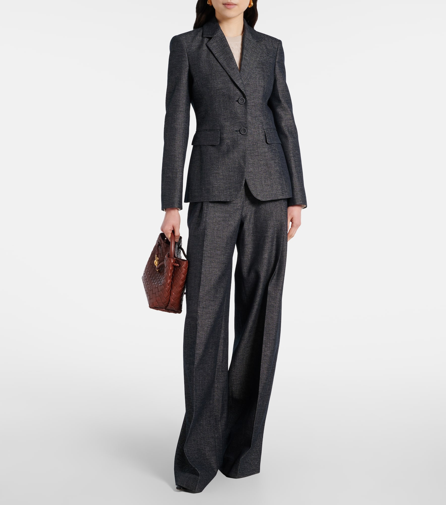 Jess cotton and silk wide-leg pants - 2