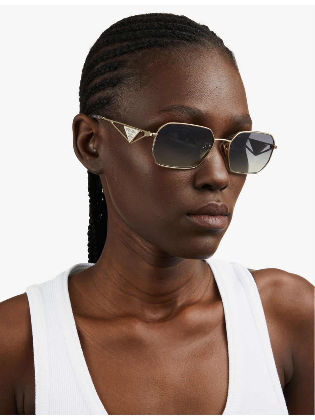 PR A51S irregular-frame metal sunglasses - 2
