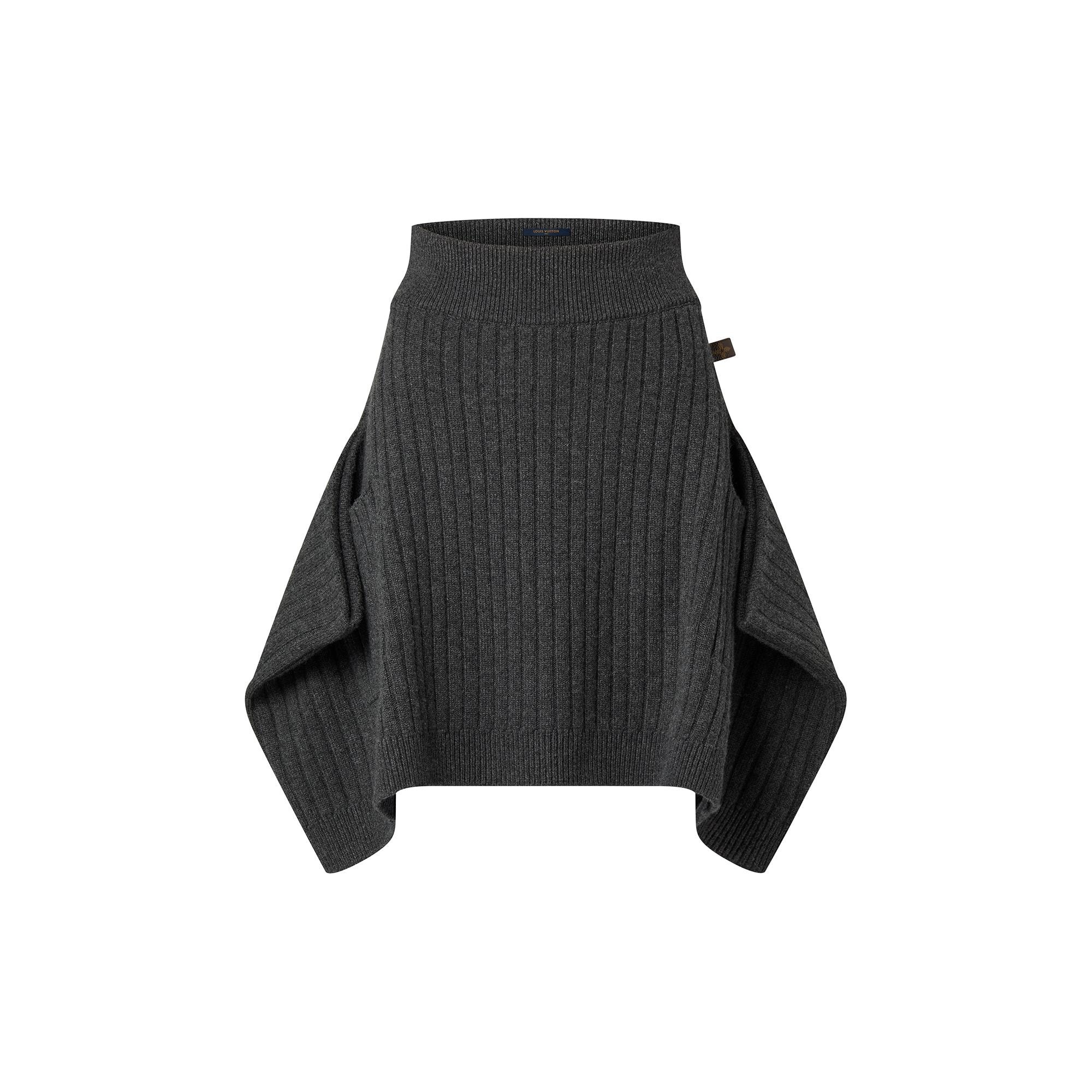 Ribbed Slouchy Skirt - 1