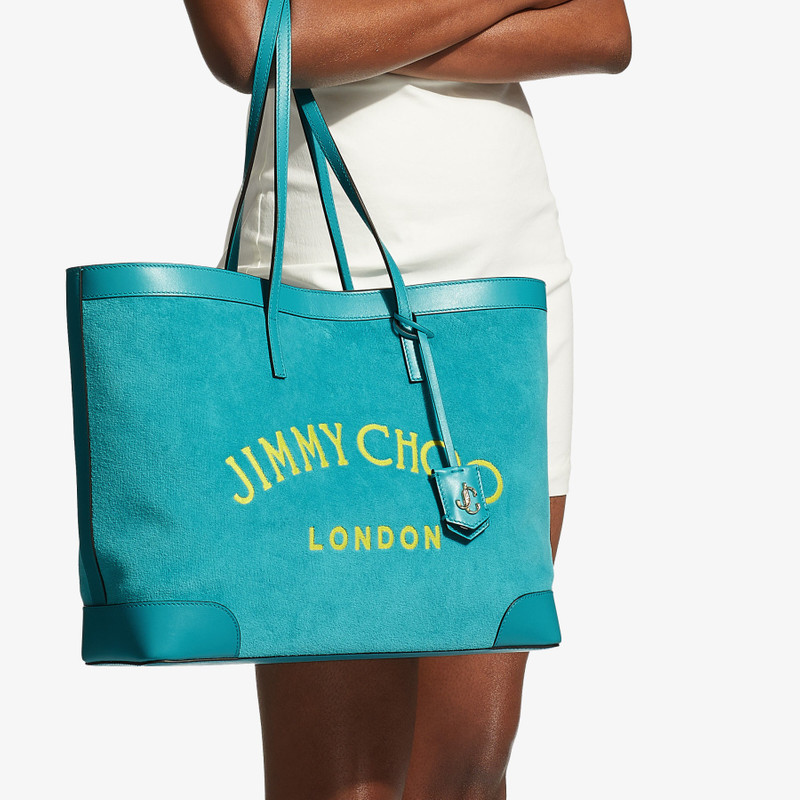 JIMMY CHOO Nine2Five E/W
Malibu Towelling Fabric Logo Tote Bag outlook