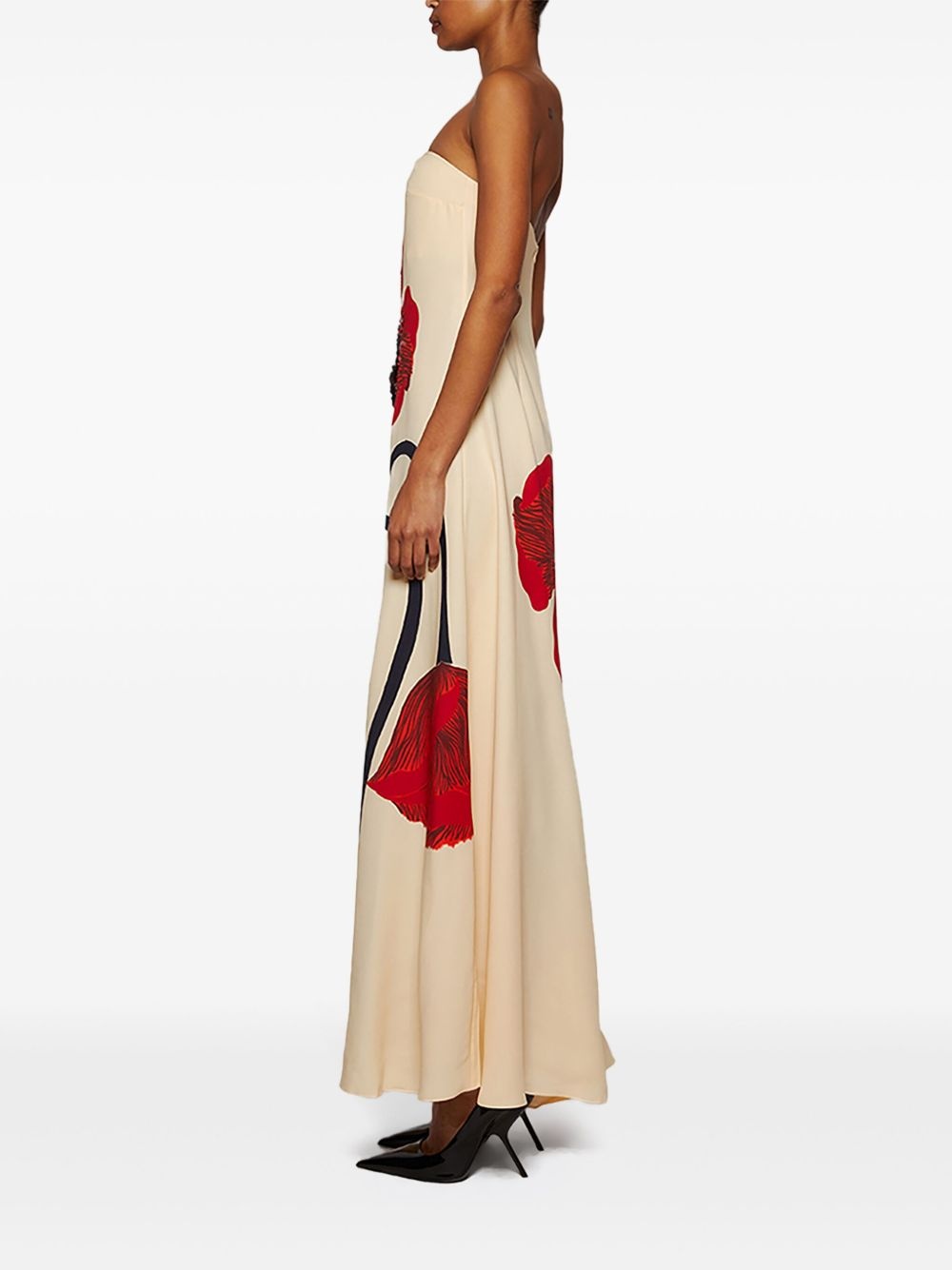 floral-print maxi dress - 3