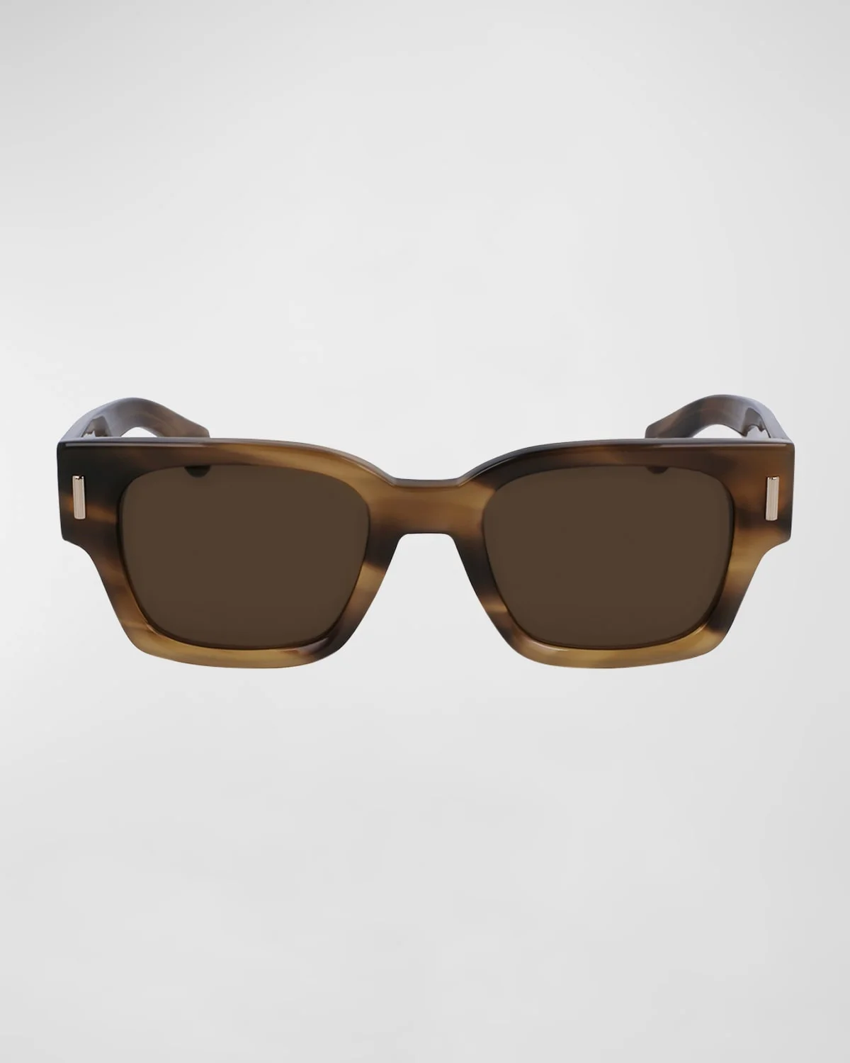 Men's Rivets Acetate Rectangle Sunglasses, 52mm - 1