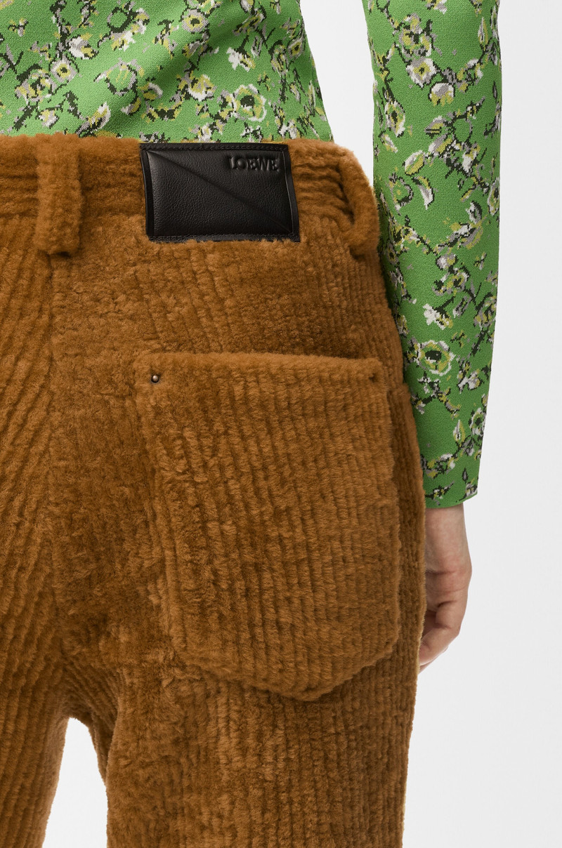 Trousers in shearling corduroy 5