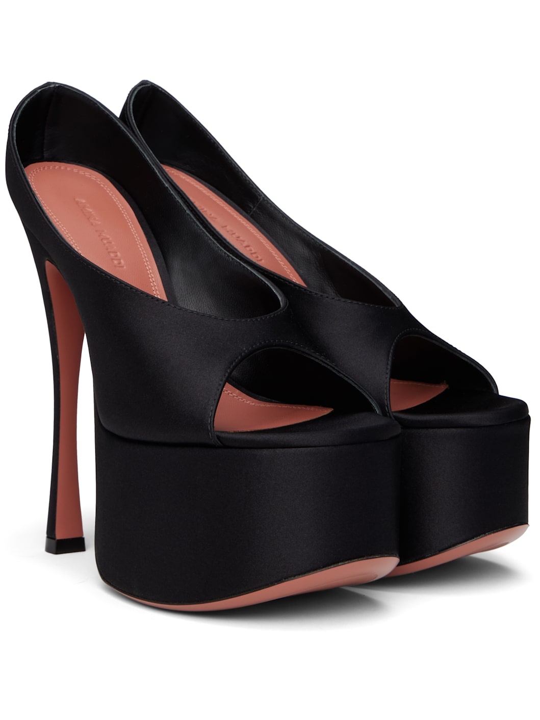 Black Anok Plateau Heeled Sandals - 4