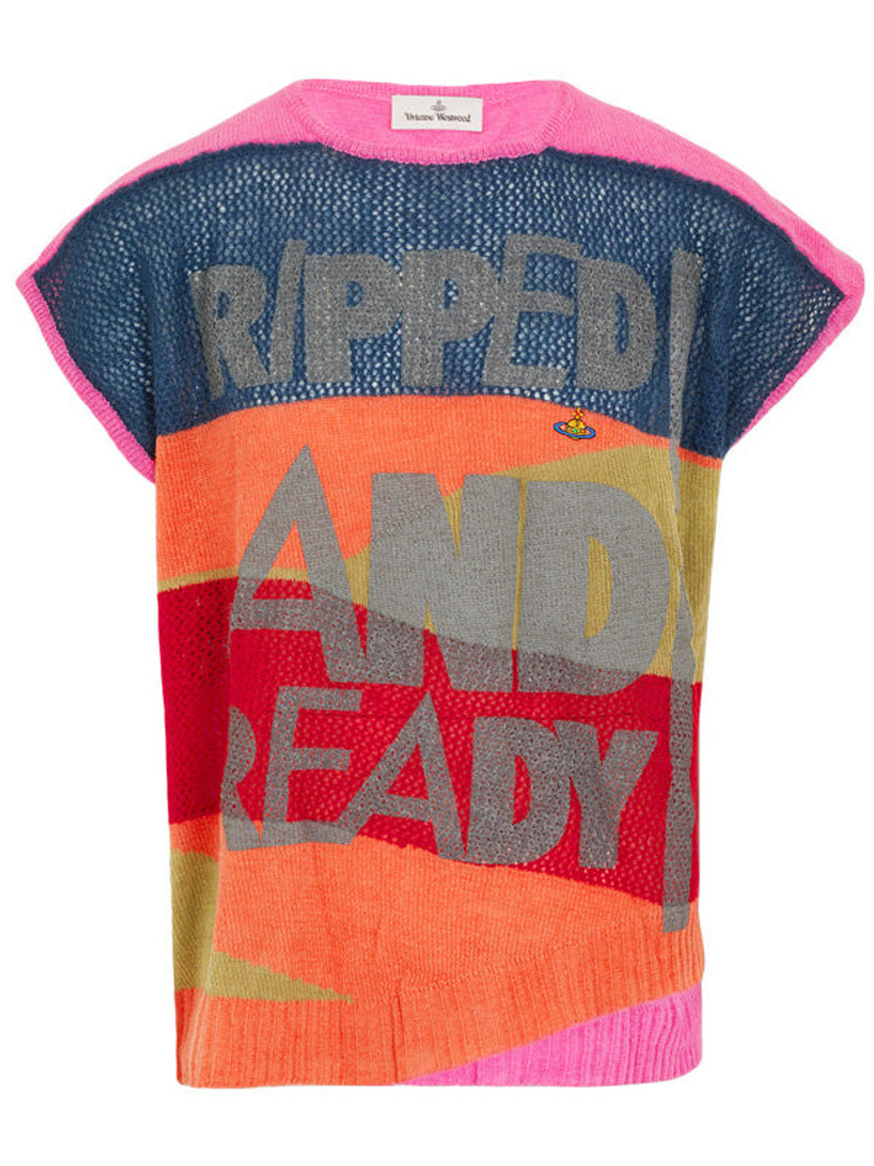 DISTRESSED VEST - MULTI 1