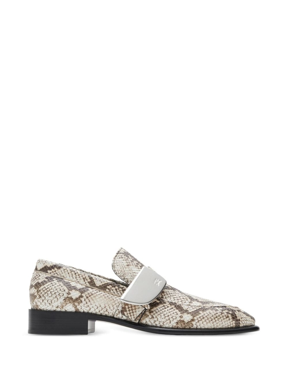 Shield python-print loafers - 2
