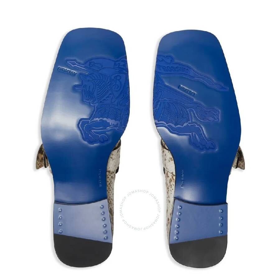 Burberry All-Over Python Print Leather Loafers - 5