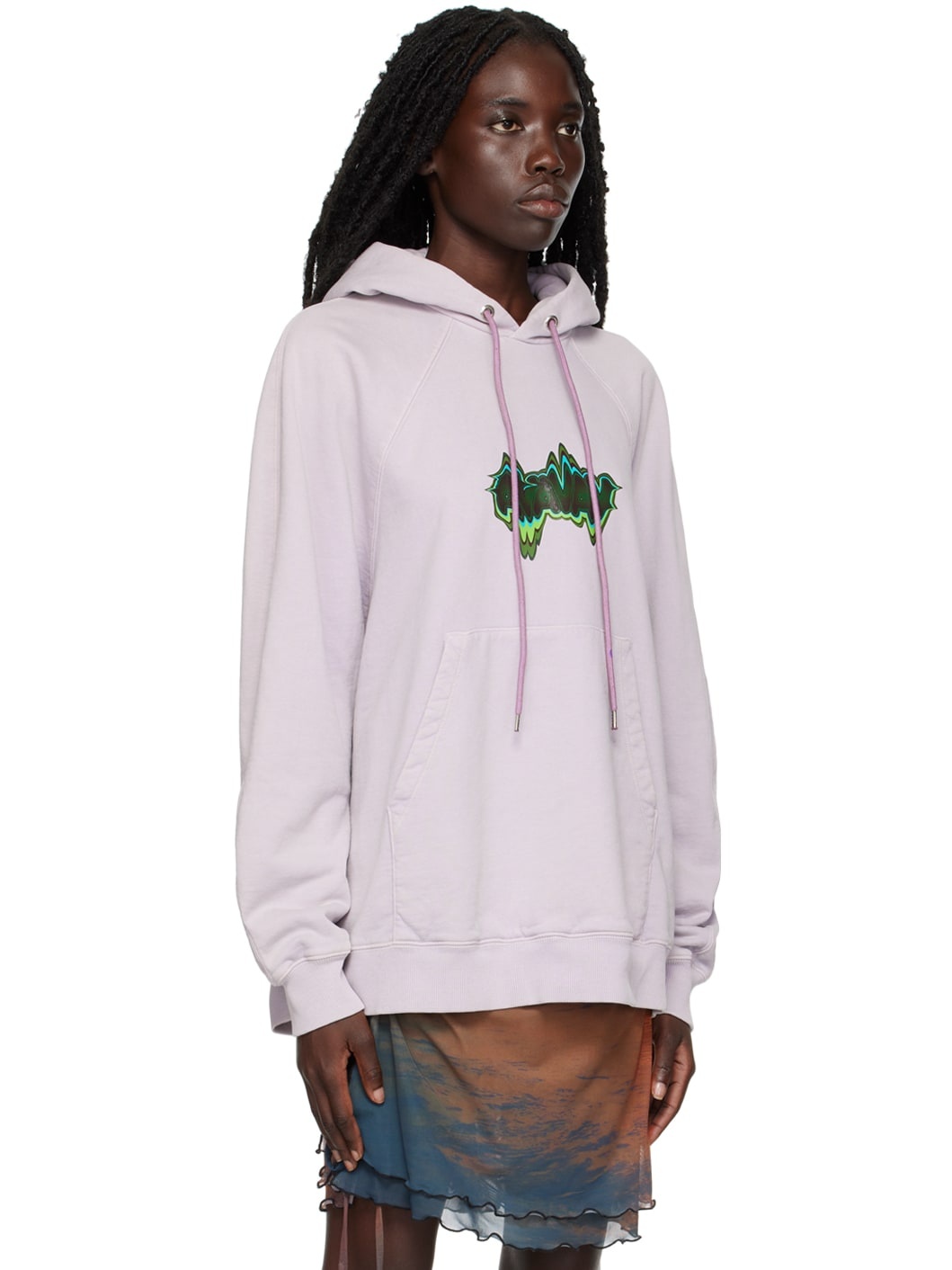 Purple Print Hoodie - 2