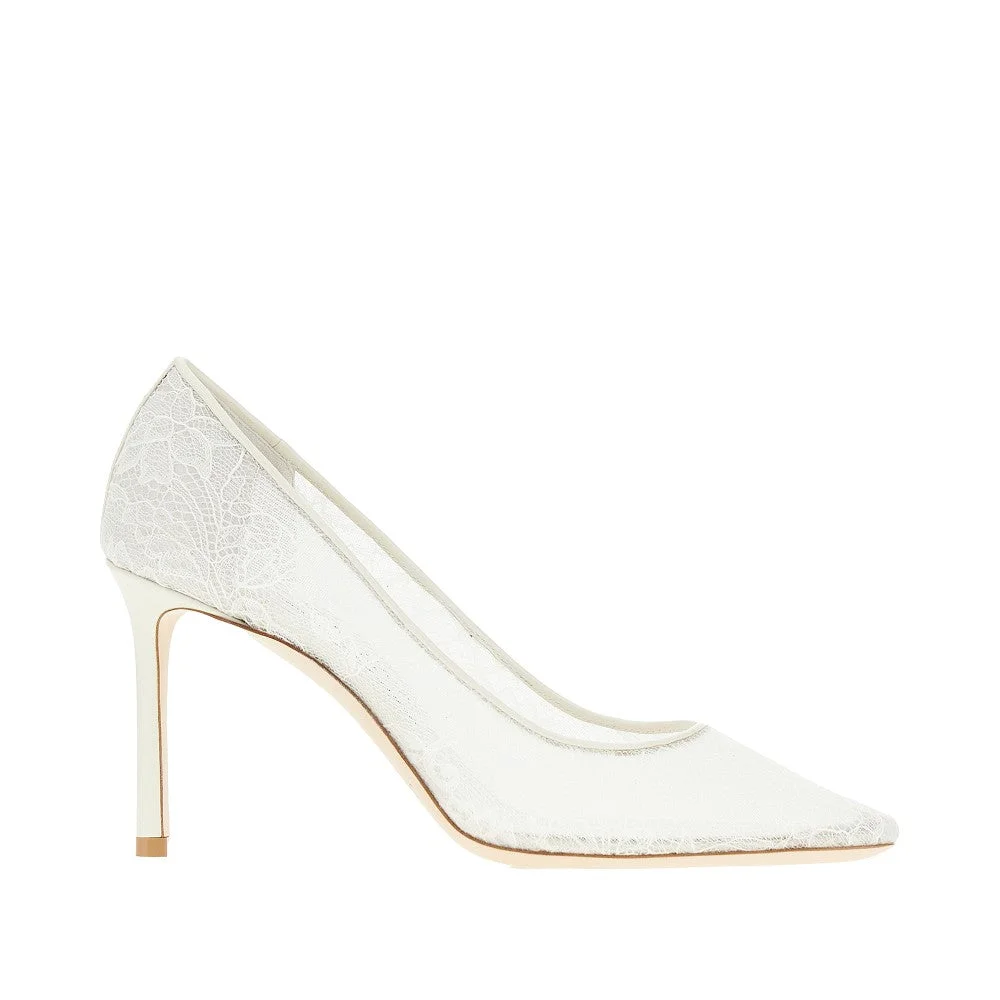 'ROMY 85' LACE PUMPS - 1
