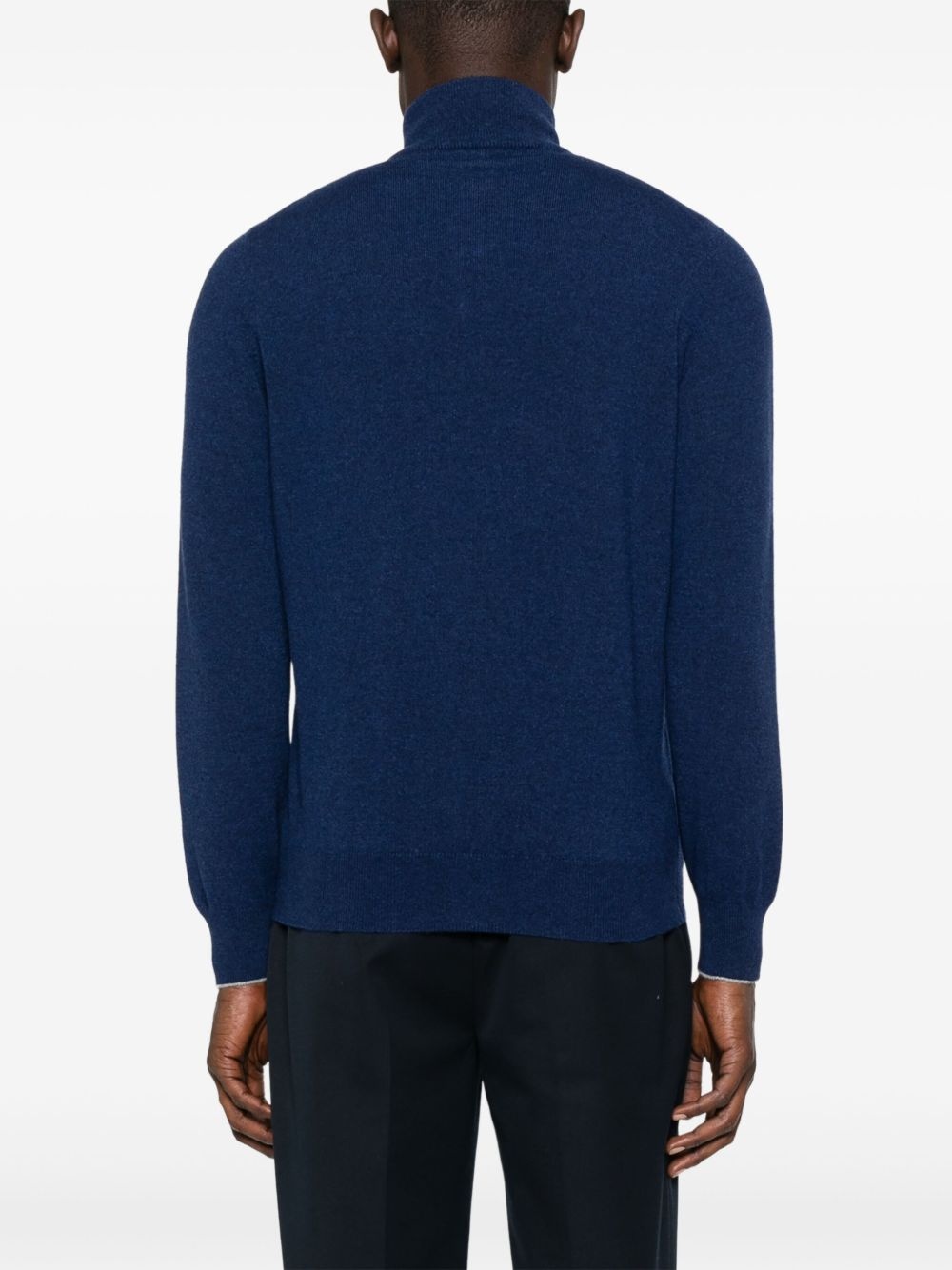cashmere zip-up sweatshirt - 4