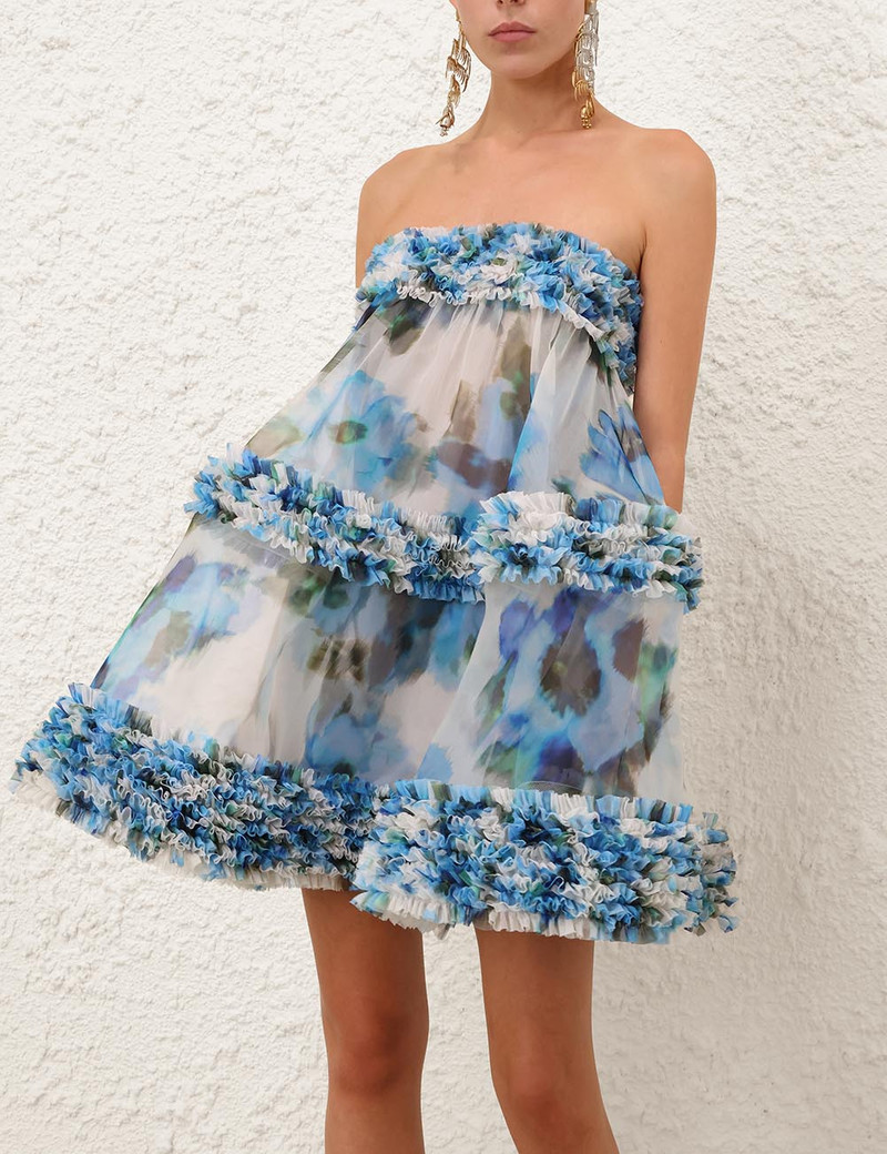 Zimmermann ALCHEMY RUFFLE MINI DRESS outlook