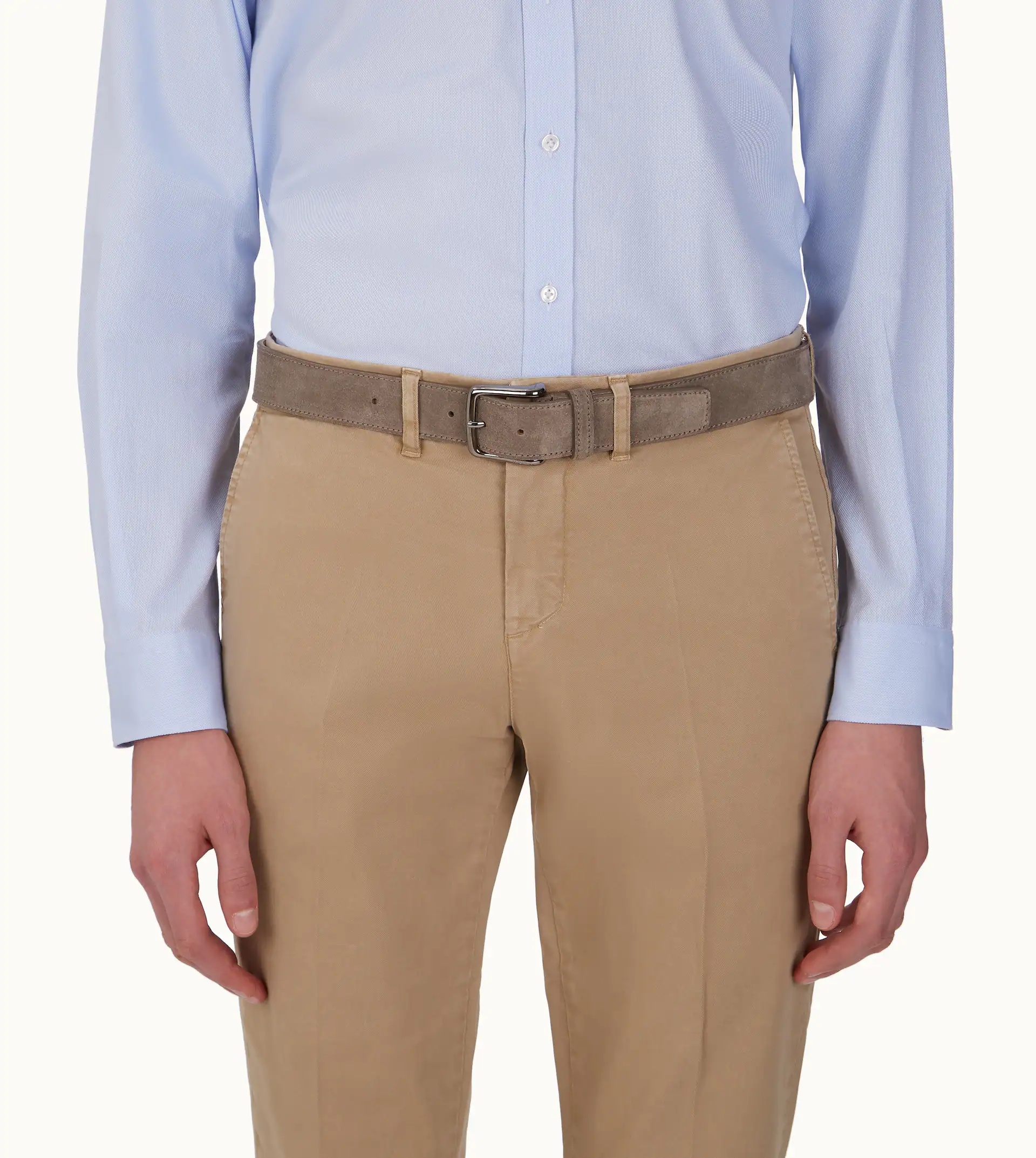 BELT IN SUEDE - BEIGE - 2