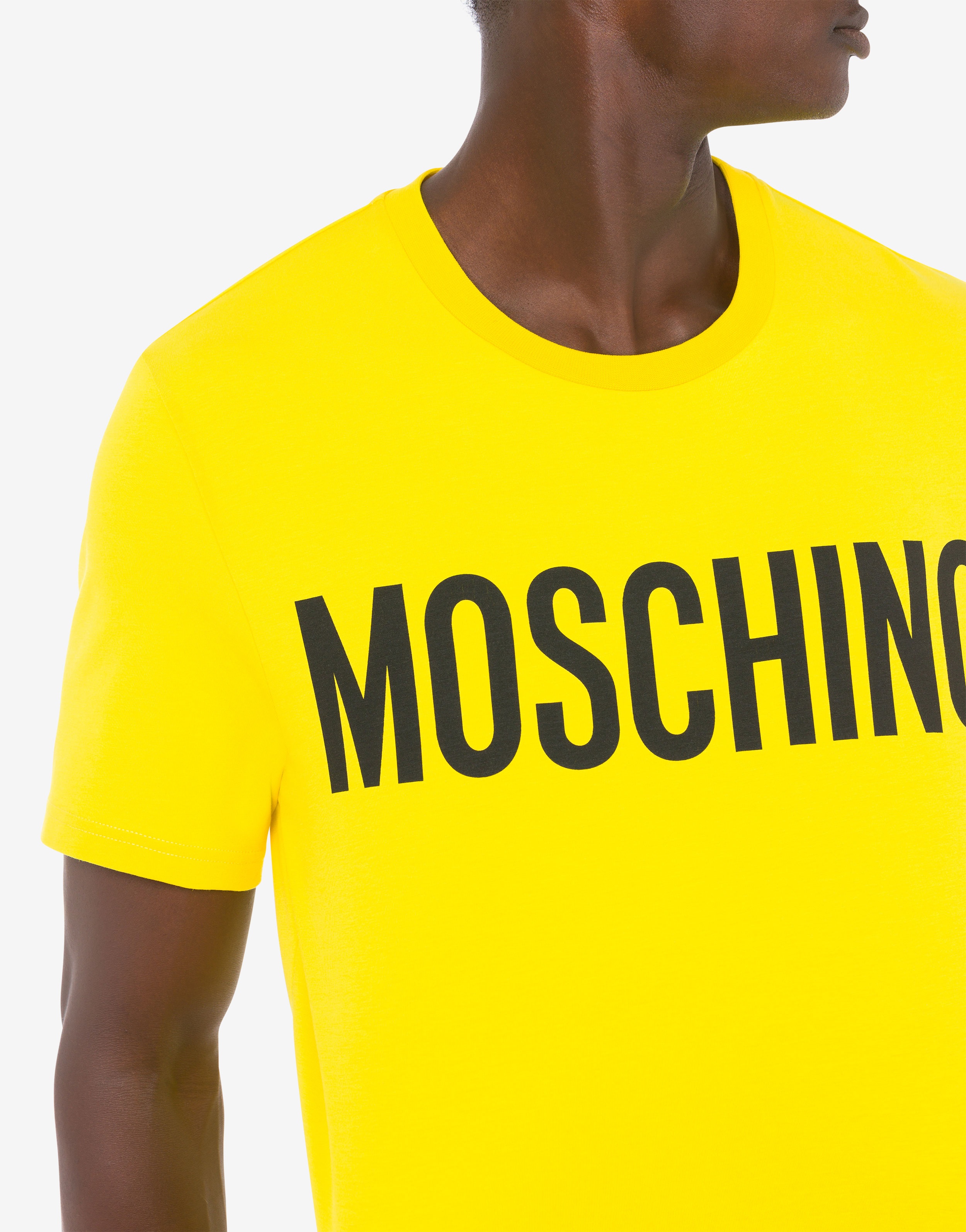 LOGO PRINT STRETCH JERSEY T-SHIRT - 3