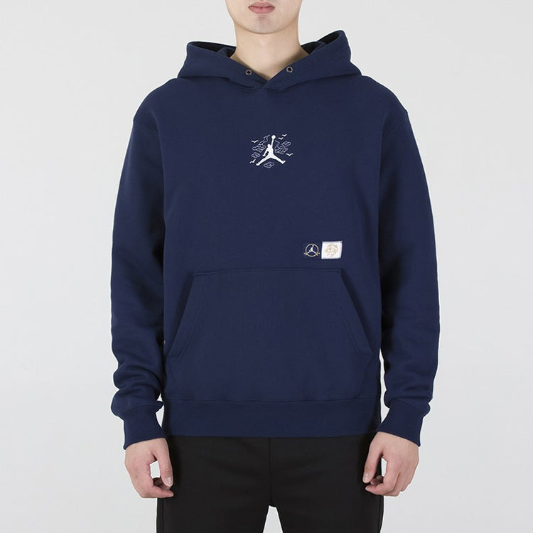 Men's Air Jordan CNY New Year's Edition Embroidered Logo Sports Pullover Navy Blue DO4083-410 - 3