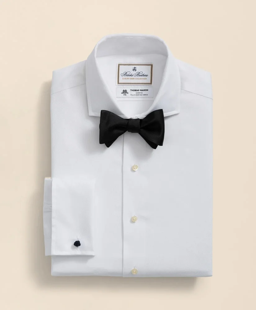 Brooks Brothers X Thomas Mason® Cotton Twill Londoner Collar Dress Shirt - 1