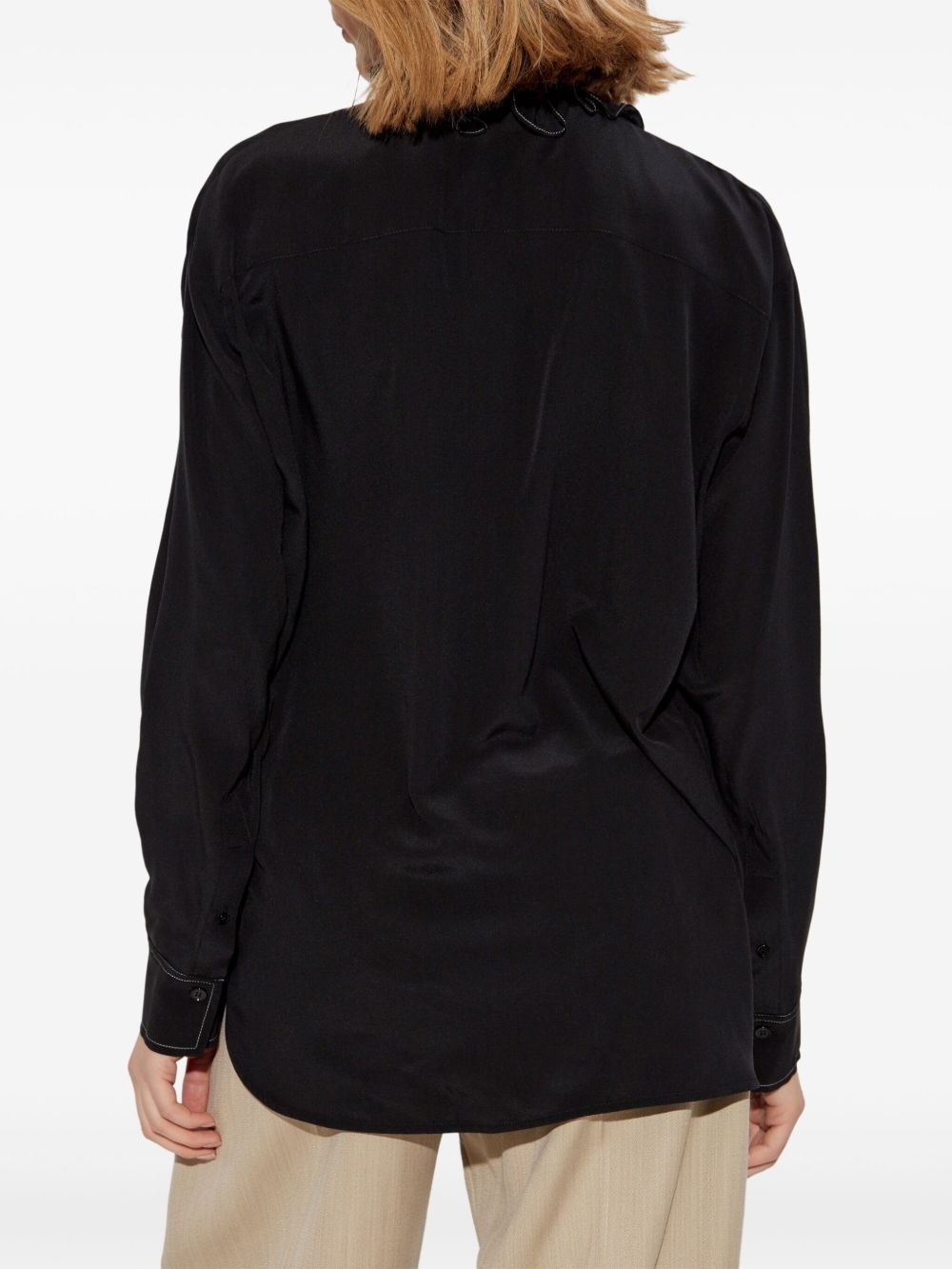ruffle-detailing blouse - 4